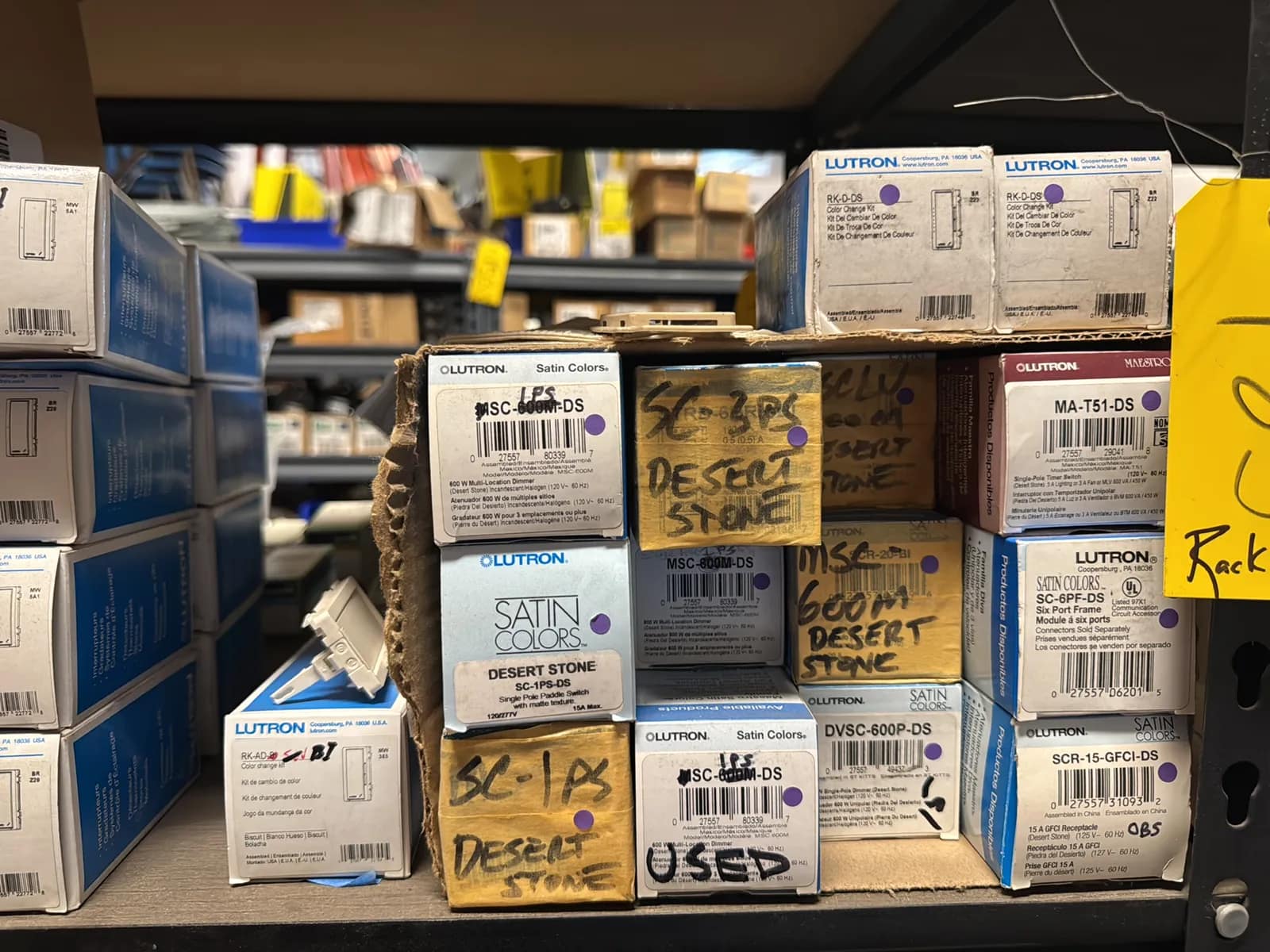 Contents Of (1) Shelf: Leviton Switches, Lutron Switches Switch Plates And More, photo 6 of 9