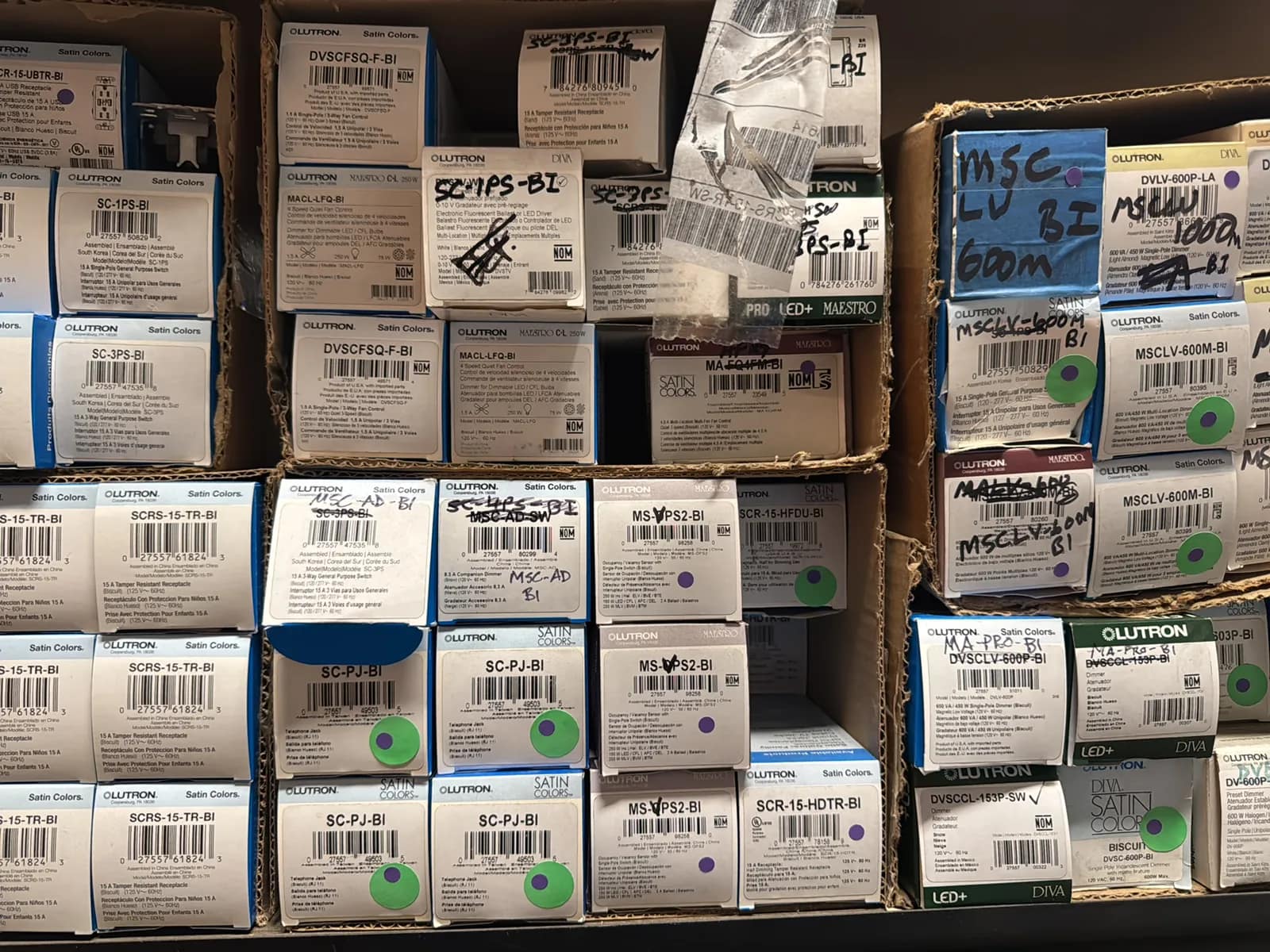 Contents Of (1) Shelf: Leviton Switches, Lutron Switches Switch Plates And More, photo 8 of 9
