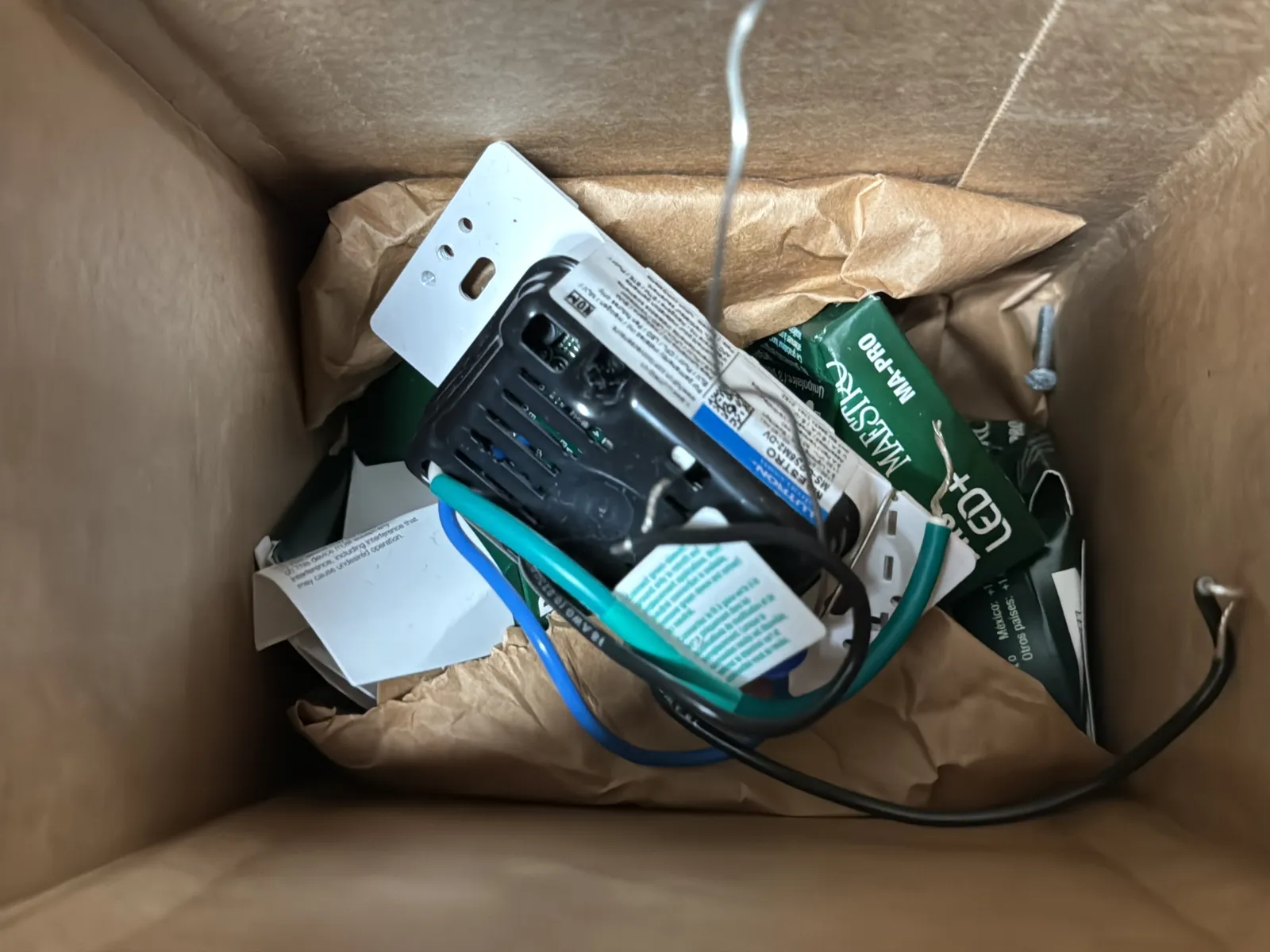 Contents Of (1) Shelf: Hubbell Electrical Hardware , Lutron Switches And More, photo 10 of 12