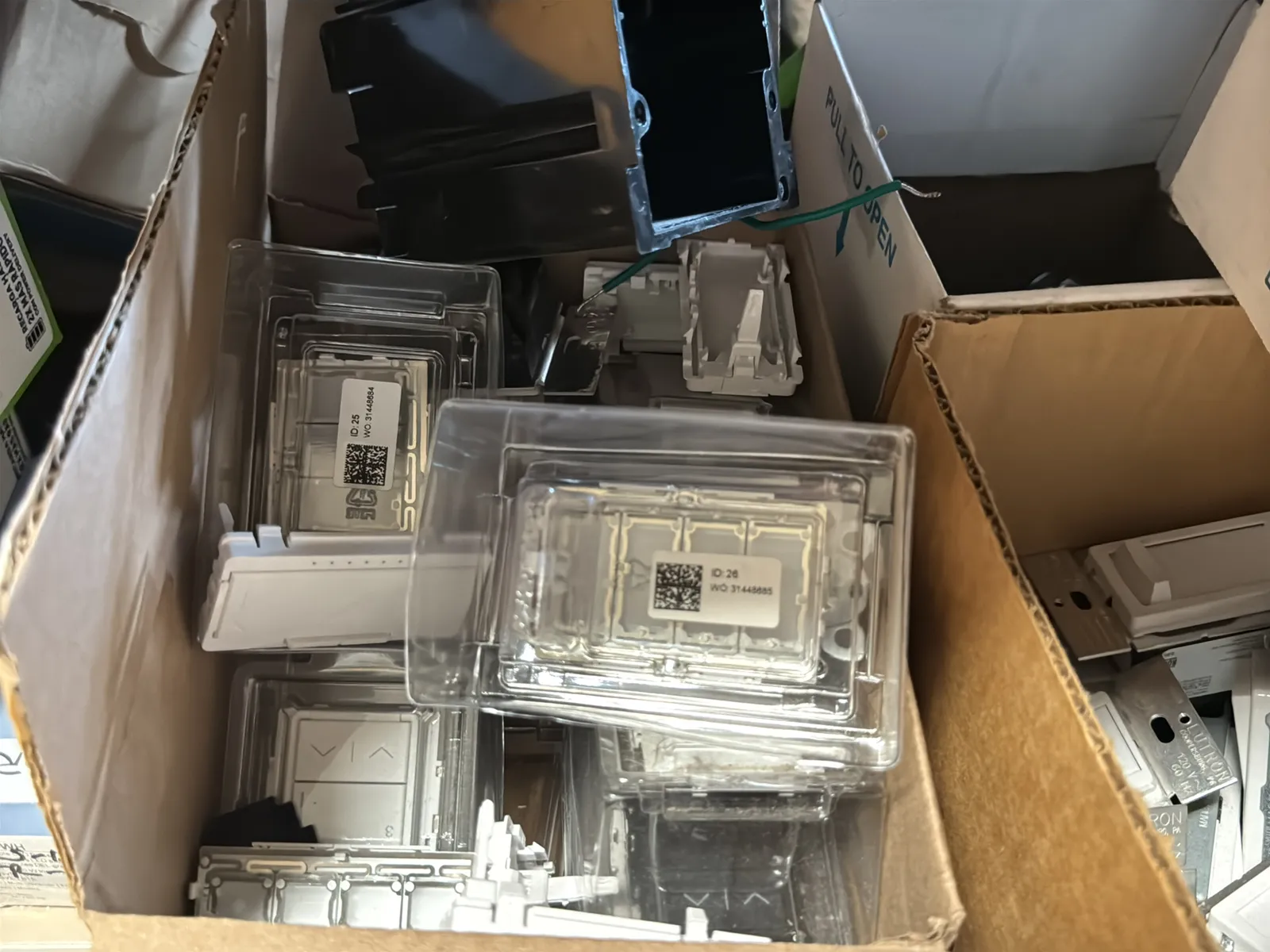 Contents Of (1) Shelf: Leviton Switches, Lutron Switches, Hardware And More, photo 14 of 16
