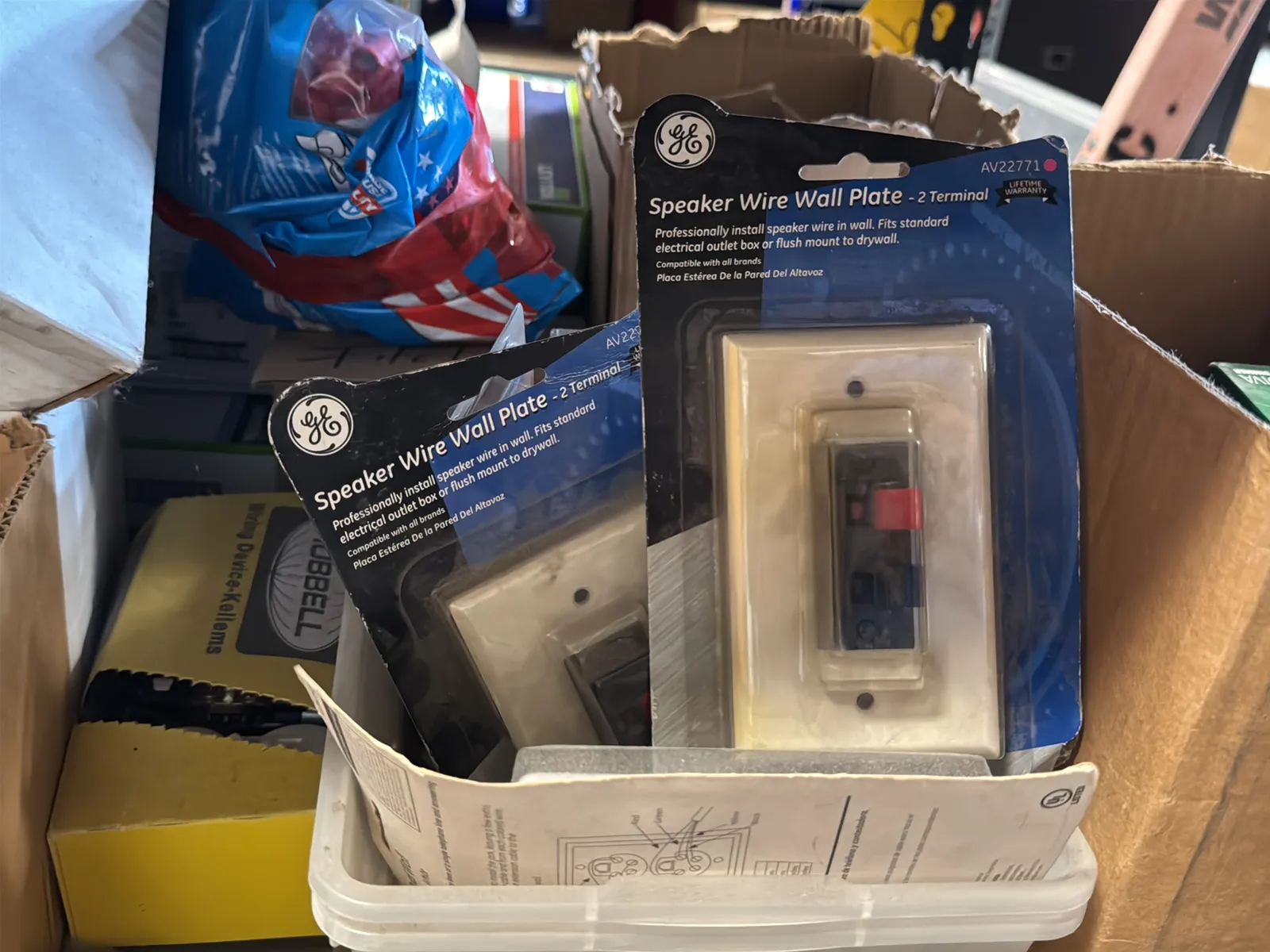 Contents Of (1) Shelf: Leviton Switches, Lutron Switches, Hardware And More, photo 11 of 16
