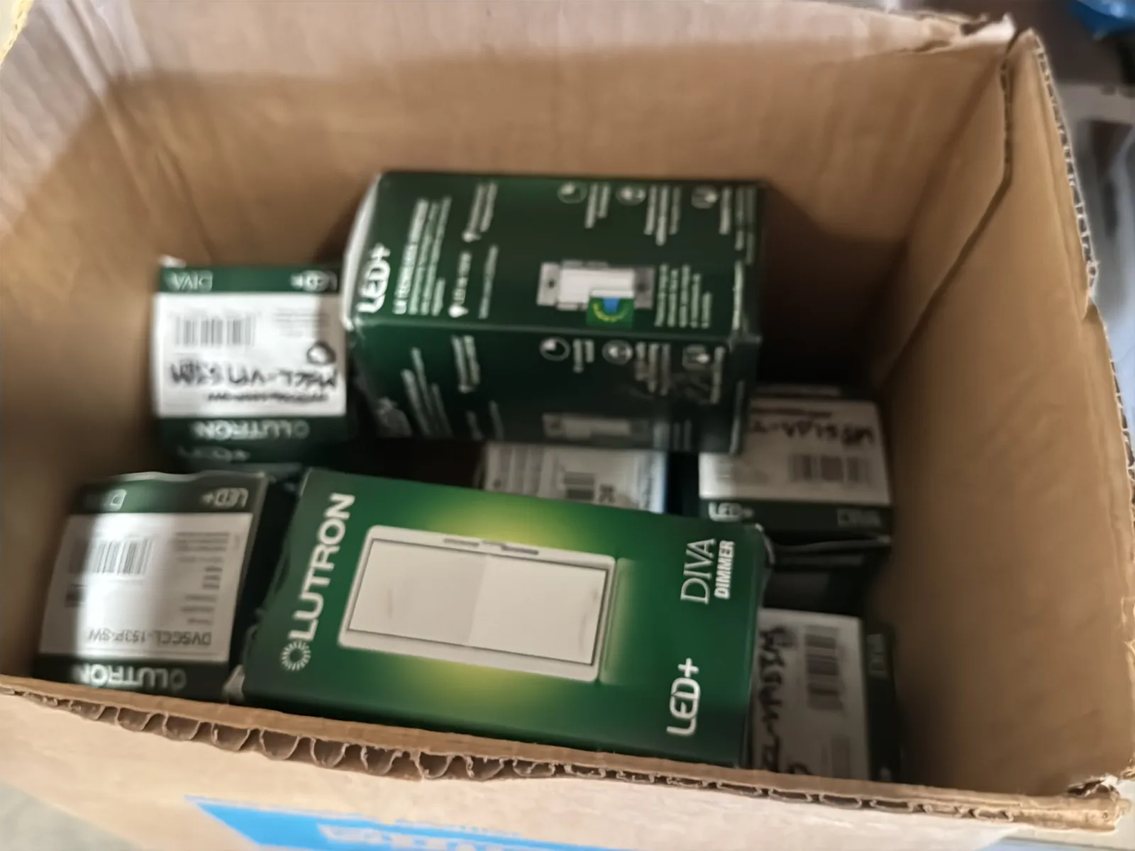 Contents Of (1) Shelf: Leviton Switches, Lutron Switches, Hardware And More, photo 9 of 16