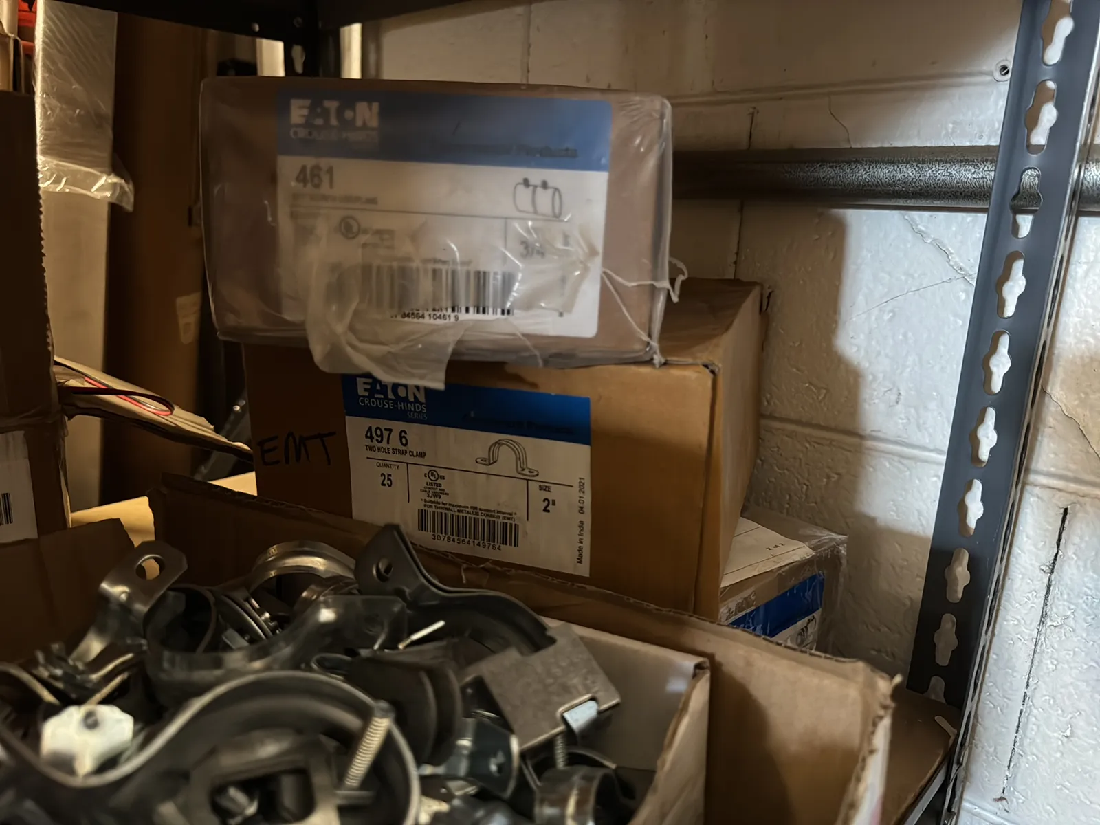 Contents Of (1) Shelf: Assorted Electrical Supply, Fitting Hardware, Wire And More, photo 5 of 10