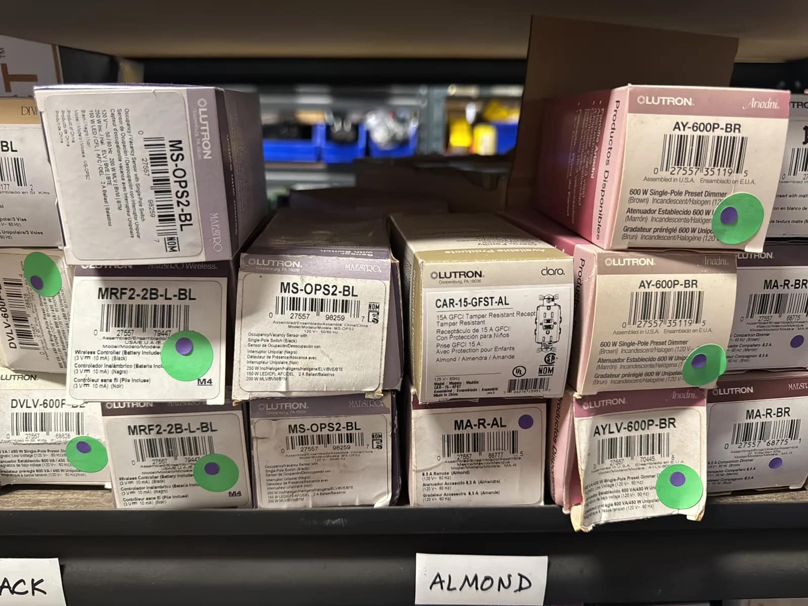 Contents Of (1) Shelf: Leviton Switches, Lutron Switches And More, photo 9 of 12