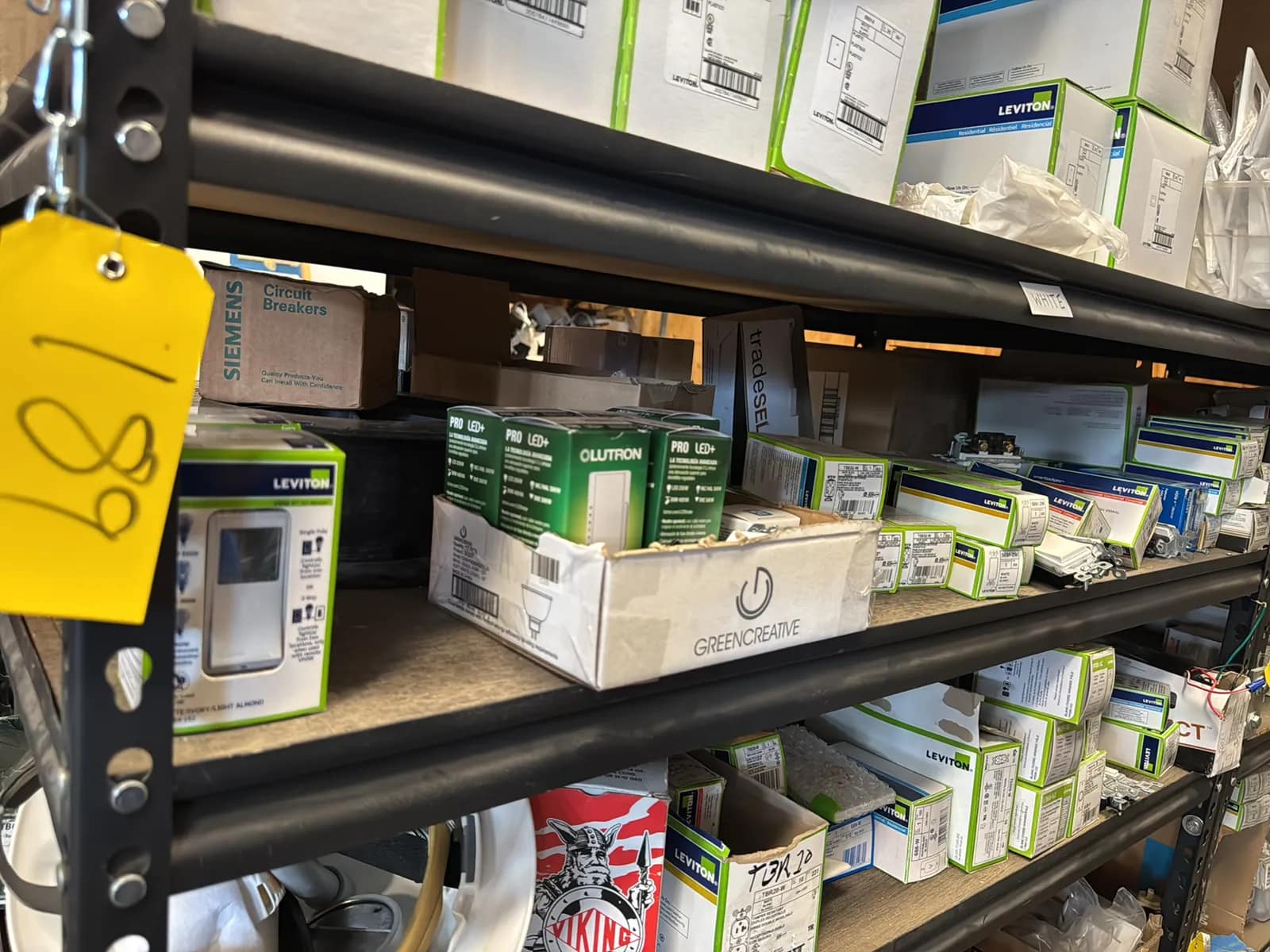 Contents Of (1) Shelf: Leviton Switches, Lutron Switches And More, photo 1 of 12