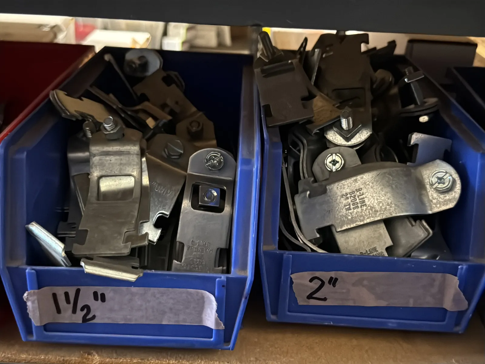 Contents Of (1) Shelf: Assorted Electrical Supply, Strut Strap Hardware And More, photo 4 of 13