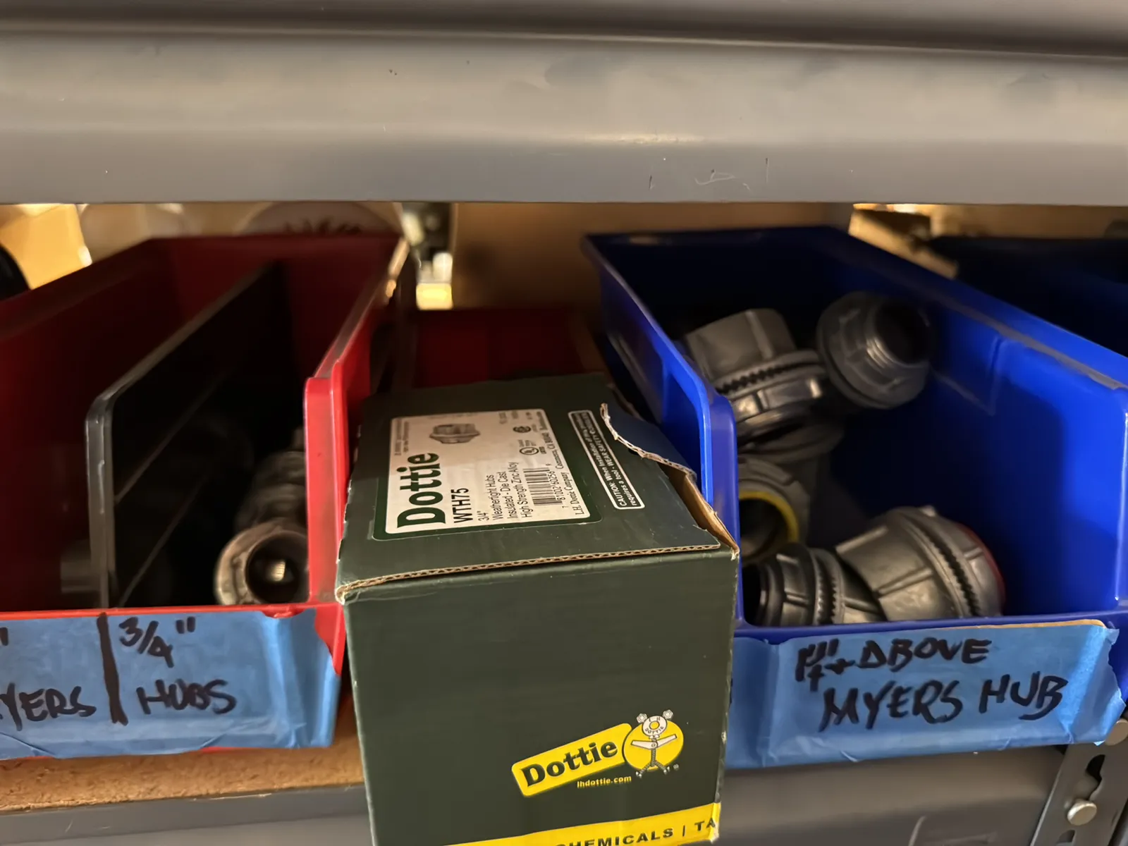 Contents Of (1) Shelf: Assorted Electrical Supply, Conduit Hardware And More, photo 7 of 11