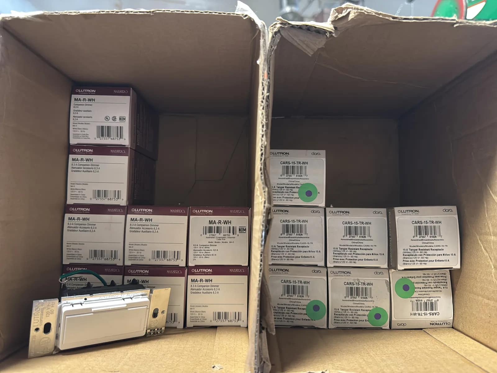 Contents Of (3) Top Shelves: Assorted Electrical Supply, Switches, Sensors, Meters And More, photo 12 of 18