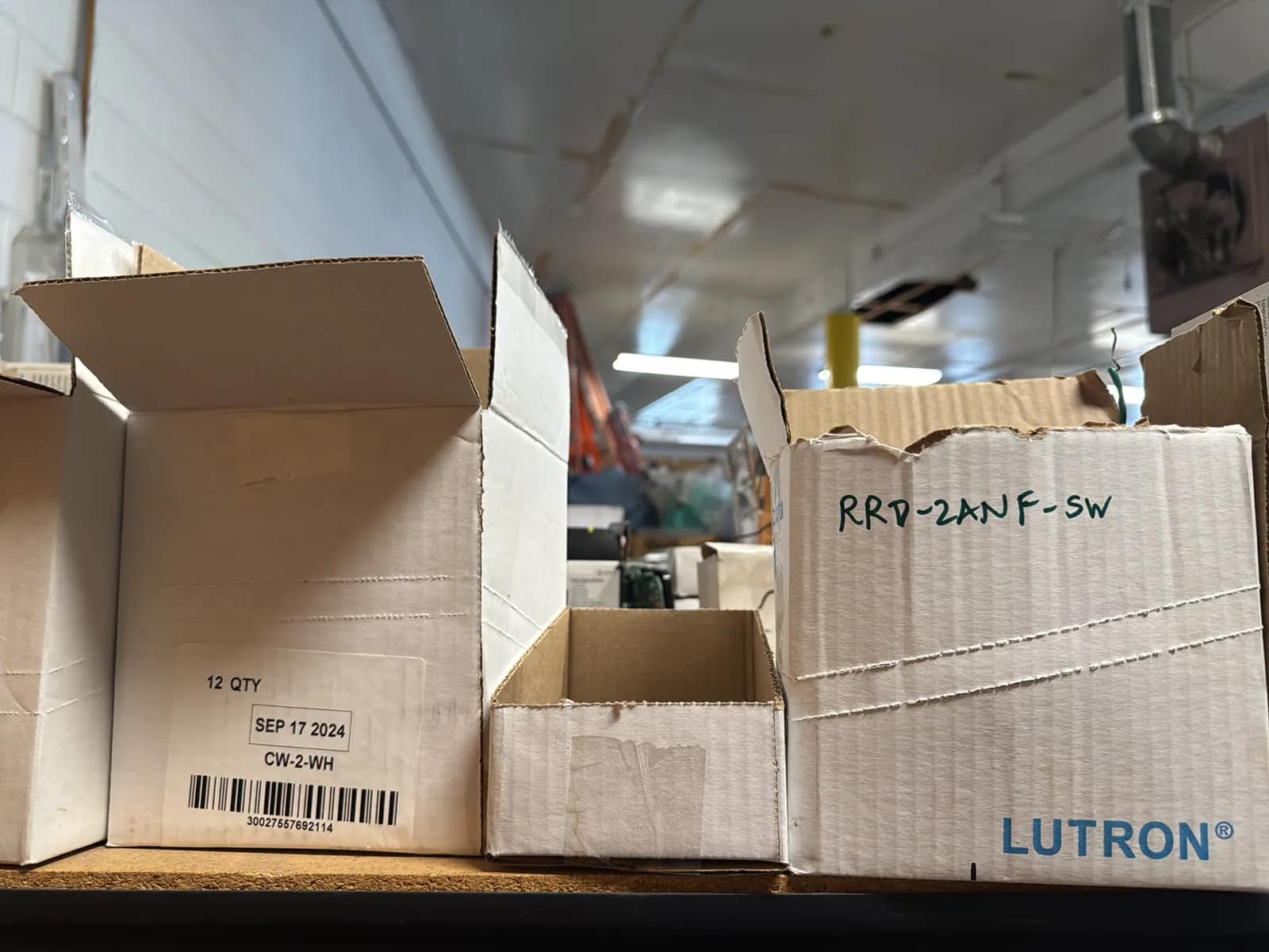 Contents Of (3) Top Shelves: Assorted Electrical Supply, Switches, Sensors, Meters And More, photo 17 of 18
