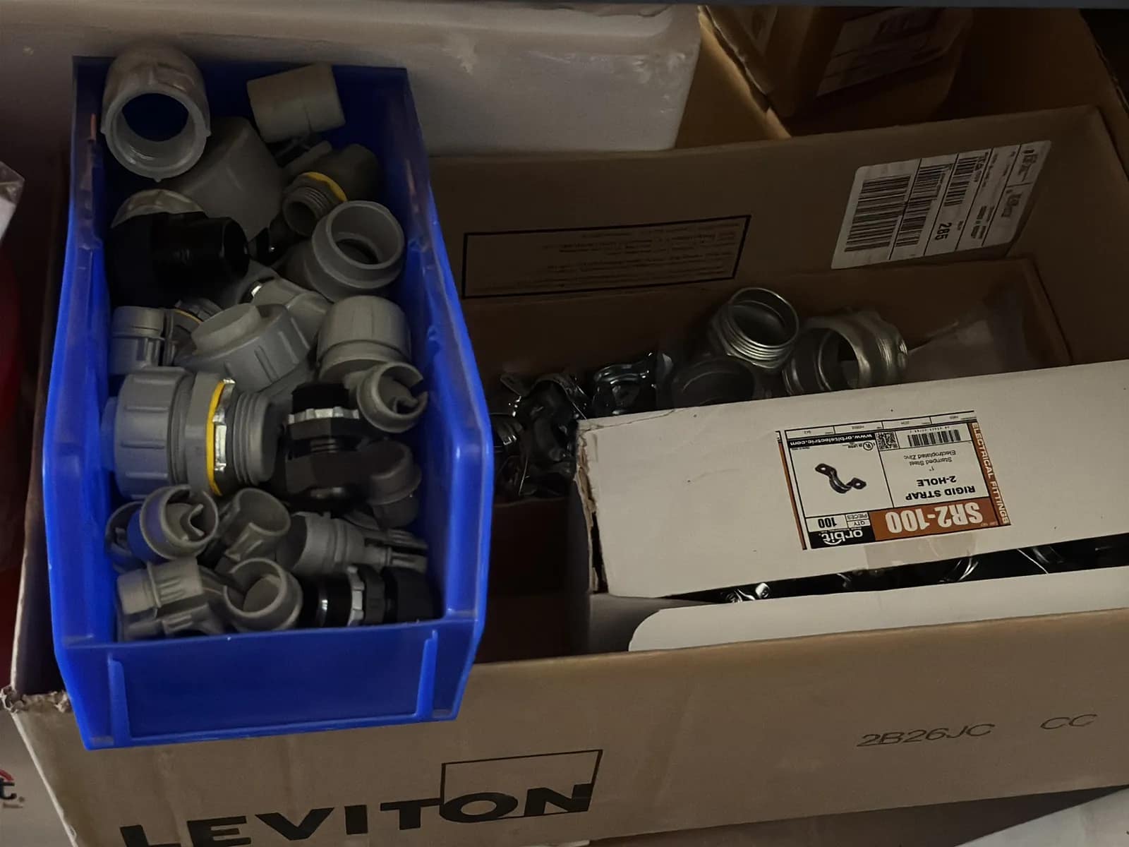 Contents Of (1) Shelf: Assorted Electrical Supply, Connecting Hardware And More, photo 5 of 11