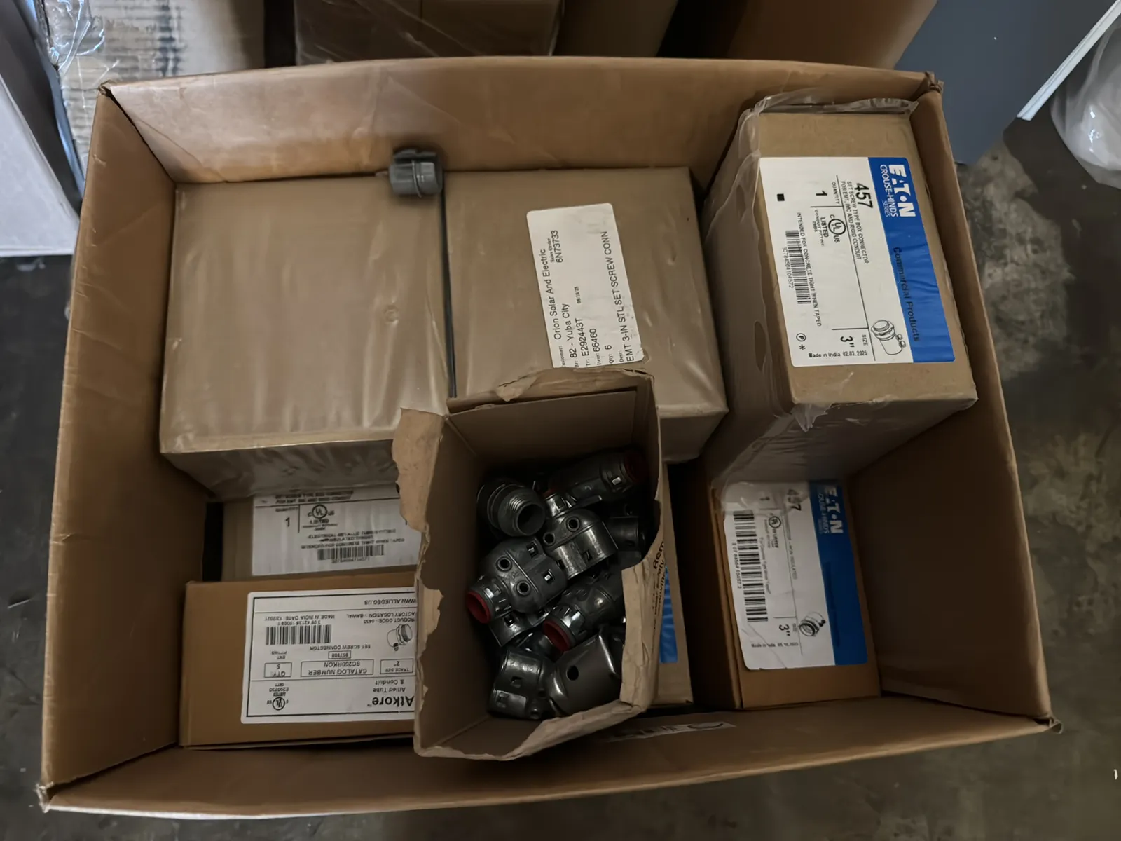 Contents Of Corner: Power Strips, Eaton Connectors, Strip Lighting And More, photo 7 of 12