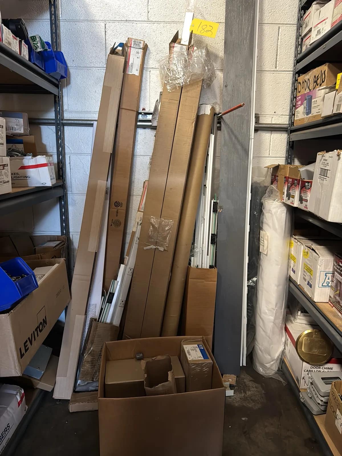Contents Of Corner: Power Strips, Eaton Connectors, Strip Lighting And More, photo 1 of 12