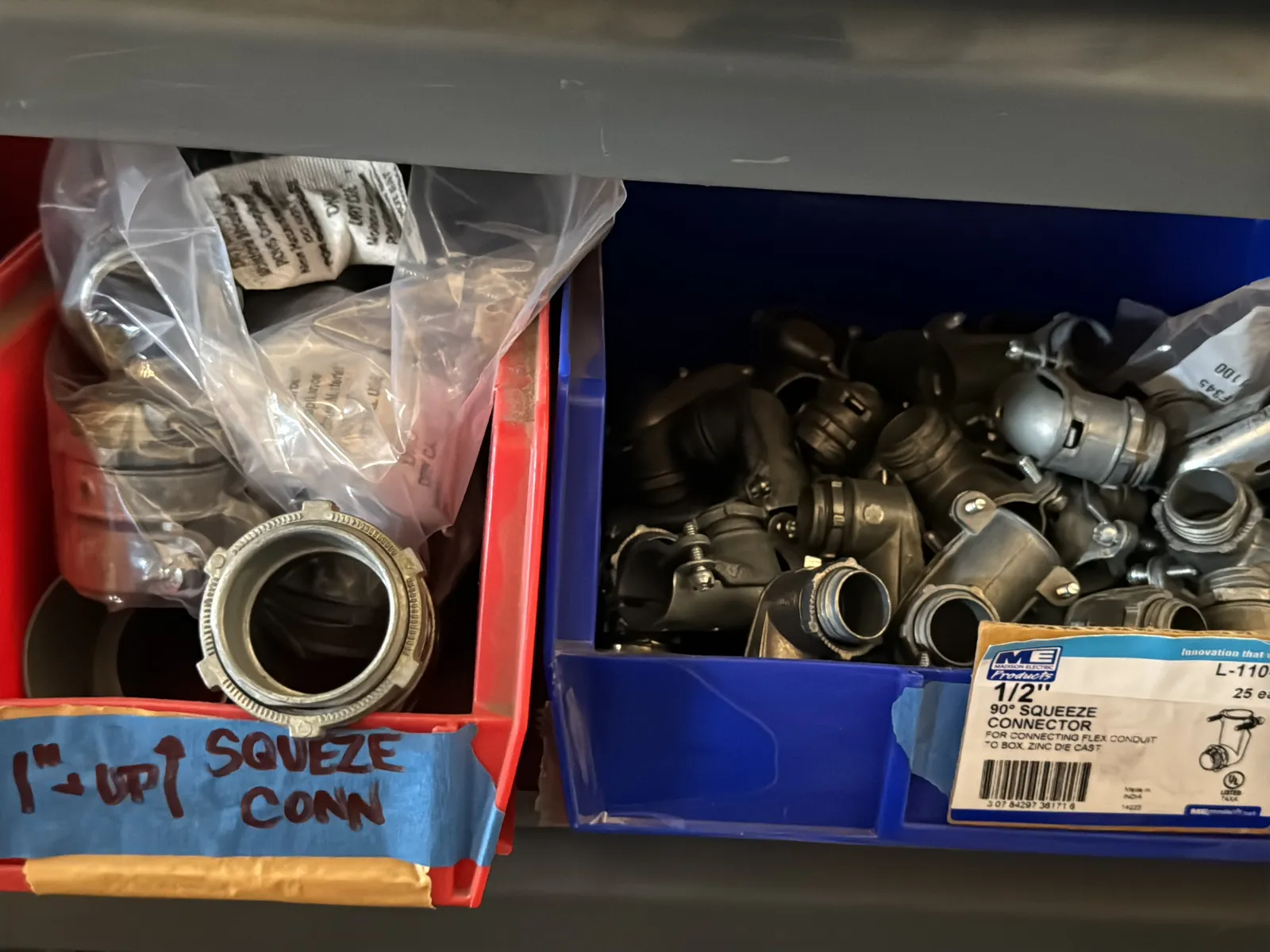 Contents Of (1) Shelf: Assorted Electrical Supply, Conduit Hardware And More, photo 3 of 9