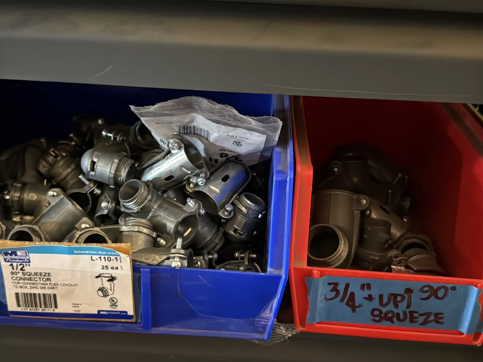 Contents Of (1) Shelf: Assorted Electrical Supply, Conduit Hardware And More, photo 4 of 9
