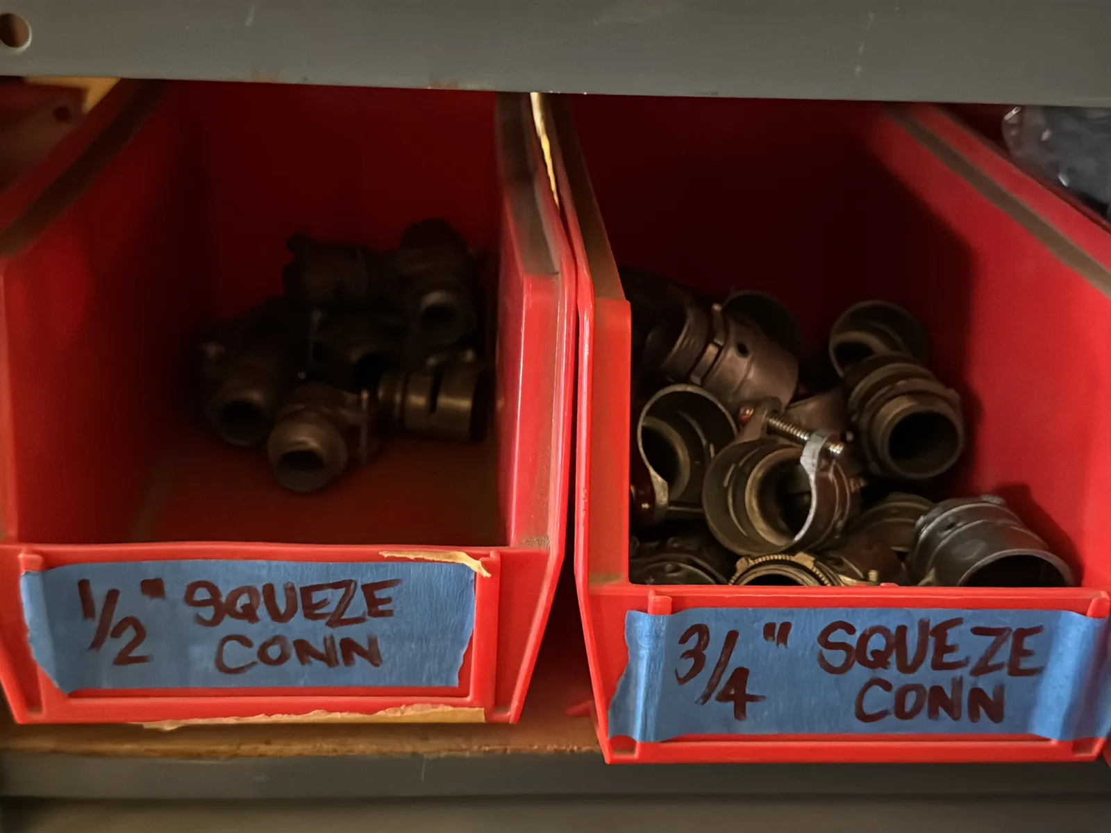 Contents Of (1) Shelf: Assorted Electrical Supply, Conduit Hardware And More, photo 2 of 9