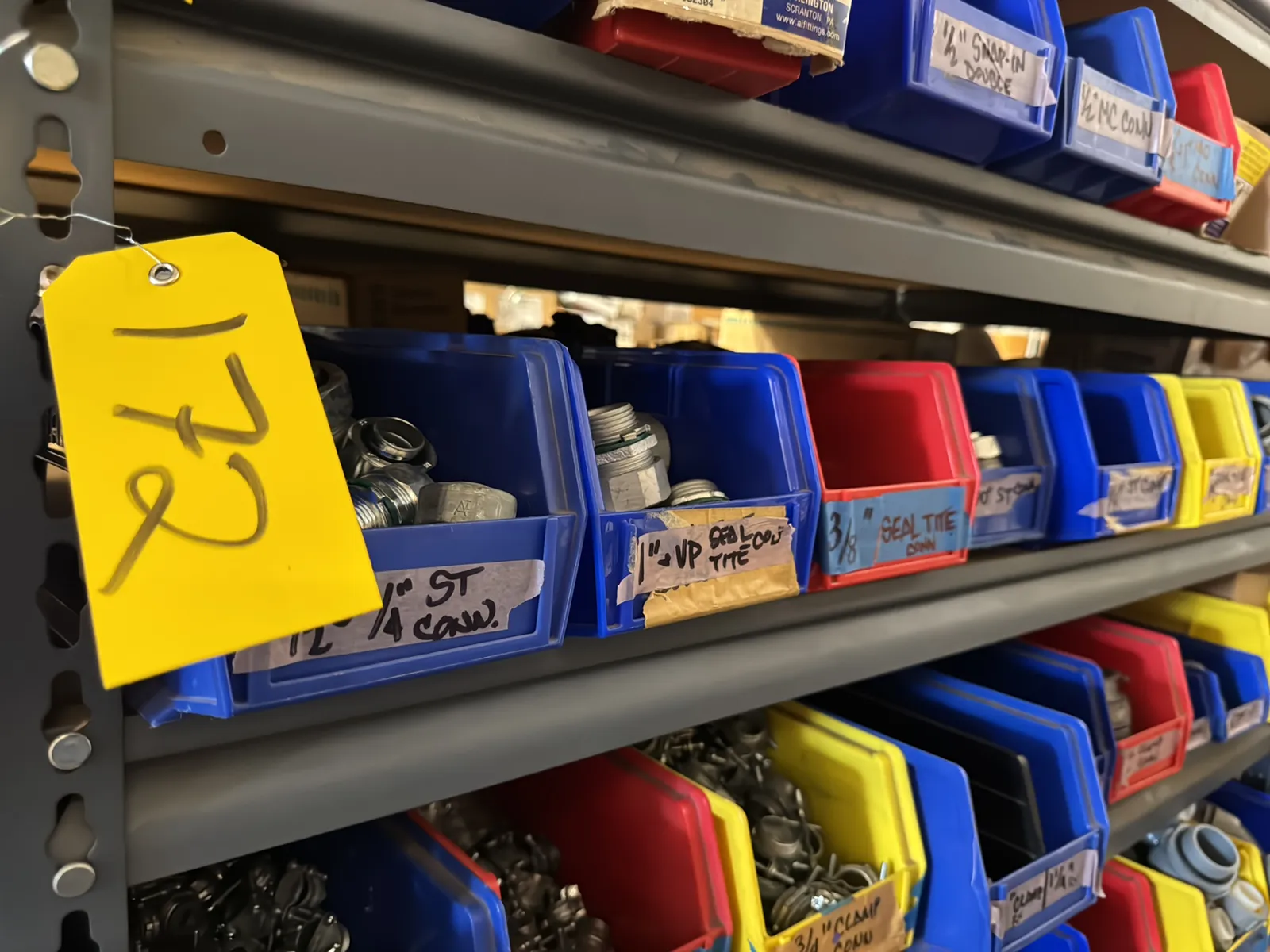 Contents Of (1) Shelf: Assorted Electrical Supply, Conduit Hardware And More, photo 1 of 13