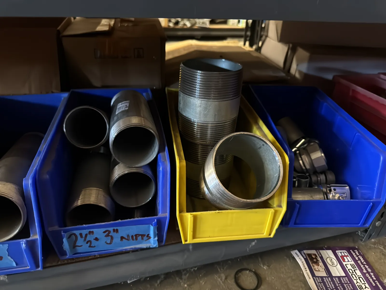 Contents Of (1) Shelf: Assorted Electrical Supply, Conduit Hardware, Pipe Nipples And More, photo 6 of 11