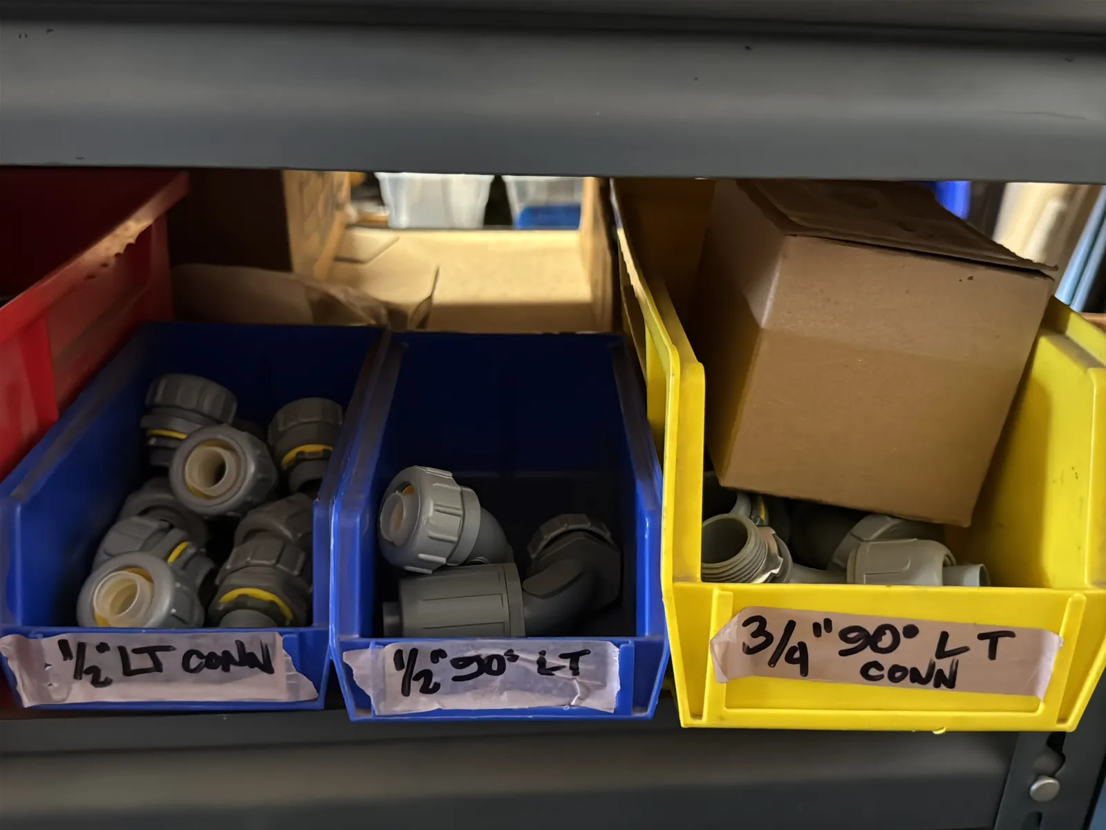 Contents Of (1) Shelf: Assorted Electrical Supply, Conduit Hardware And More, photo 5 of 10
