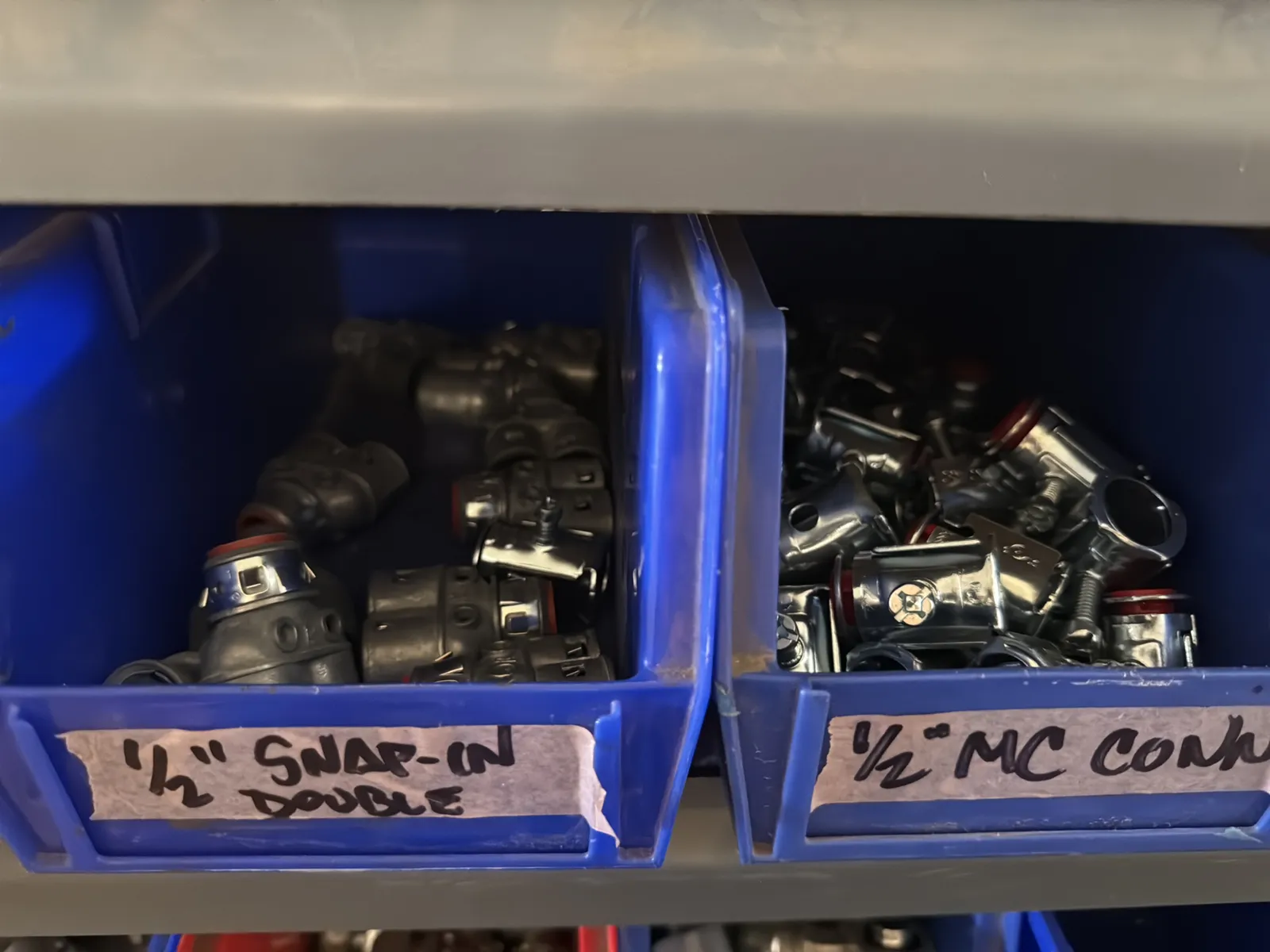 Contents Of (1) Shelf: Assorted Electrical Supply, Conduit Hardware, Connectors And More, photo 5 of 12