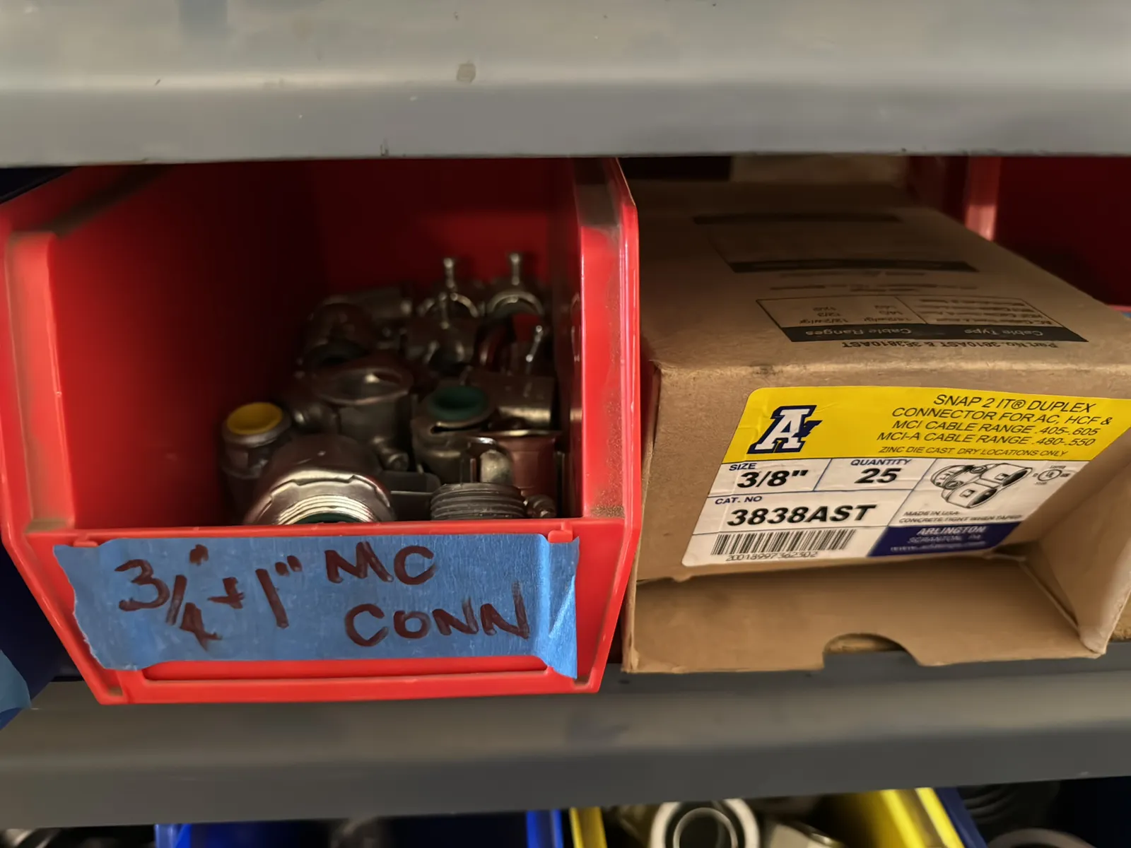 Contents Of (1) Shelf: Assorted Electrical Supply, Conduit Hardware, Connectors And More, photo 6 of 12