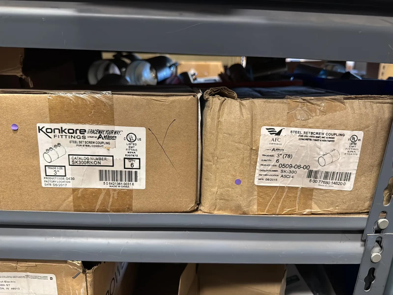 Contents Of (1) Shelf: Assorted Electrical Supply, Coupling Hardware And More, photo 7 of 10