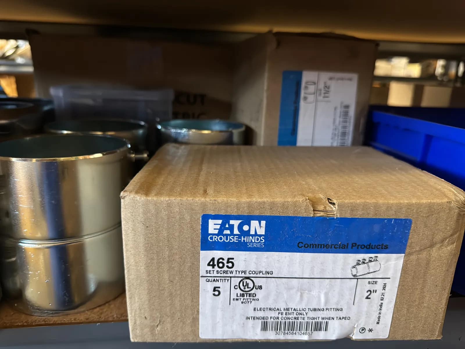 Contents Of (1) Shelf: Assorted Electrical Supply, Coupling Hardware And More, photo 4 of 11