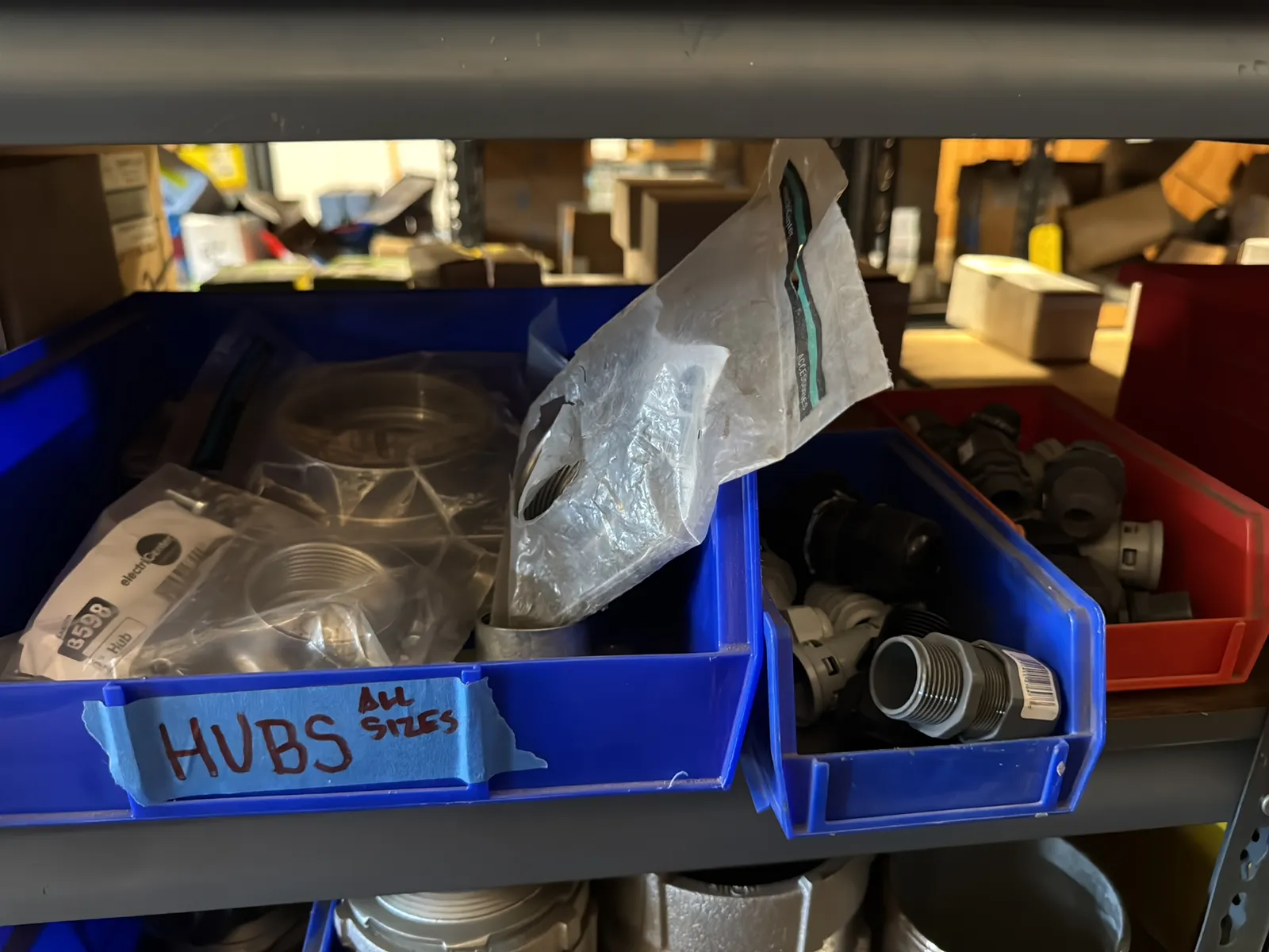 Contents Of (1) Shelf: Assorted Electrical Supply, Coupling Hardware And More, photo 5 of 11