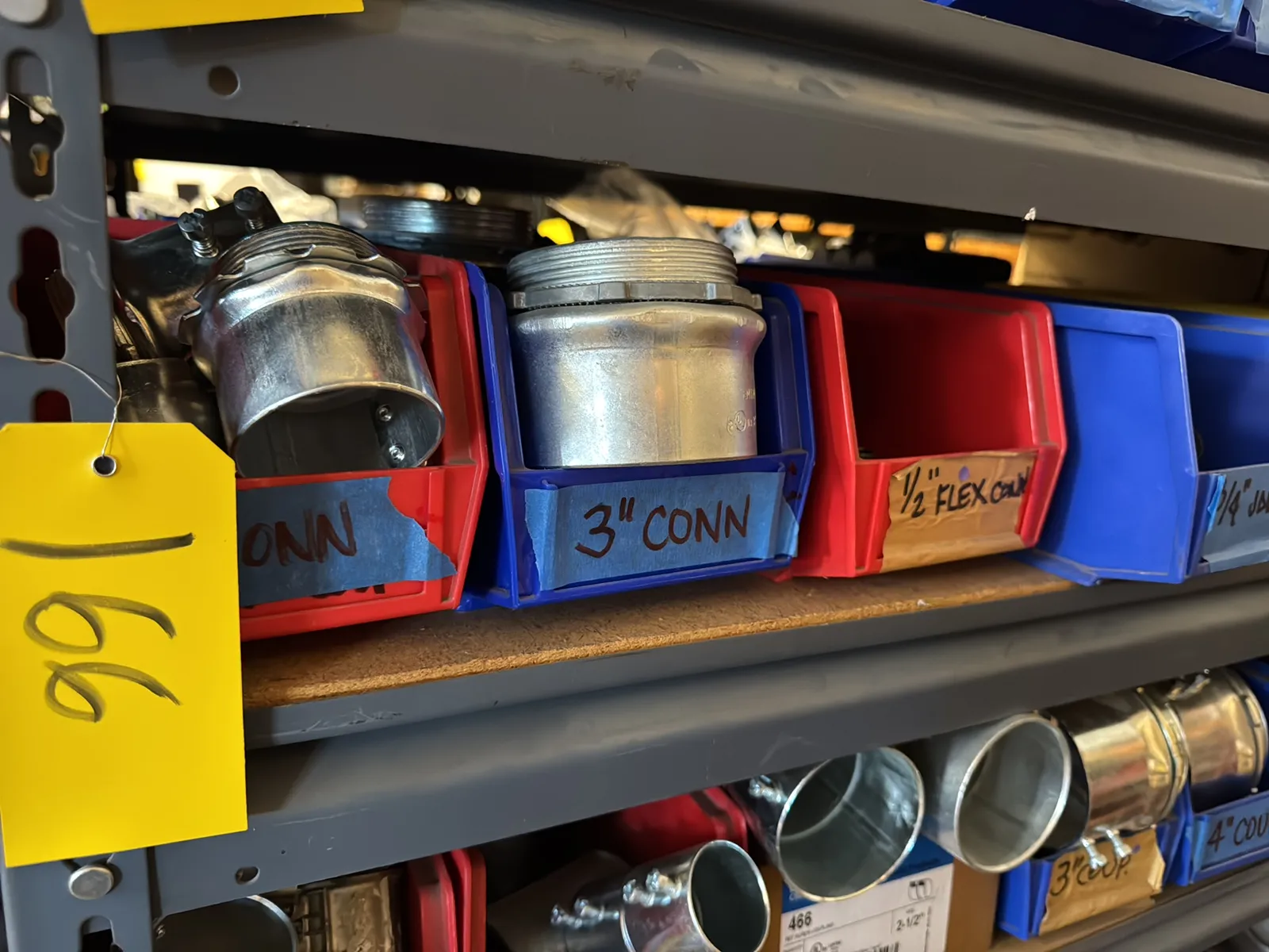 Contents Of (1) Shelf: Assorted Electrical Supply, Conduit Hardware And More, photo 1 of 11