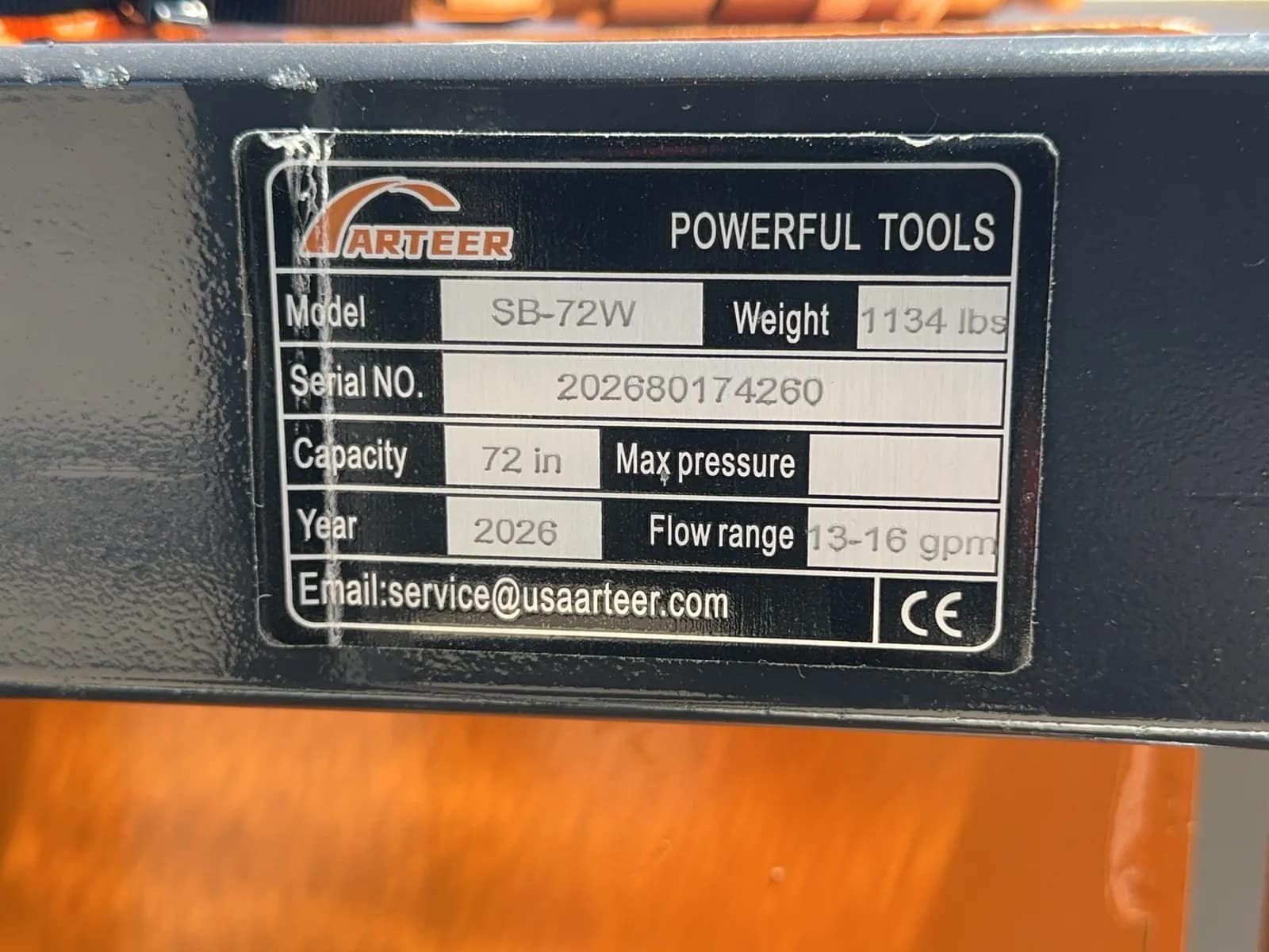 2026 Arteer SB-72W 72" Screening Bucket (Unused), photo 16 of 16