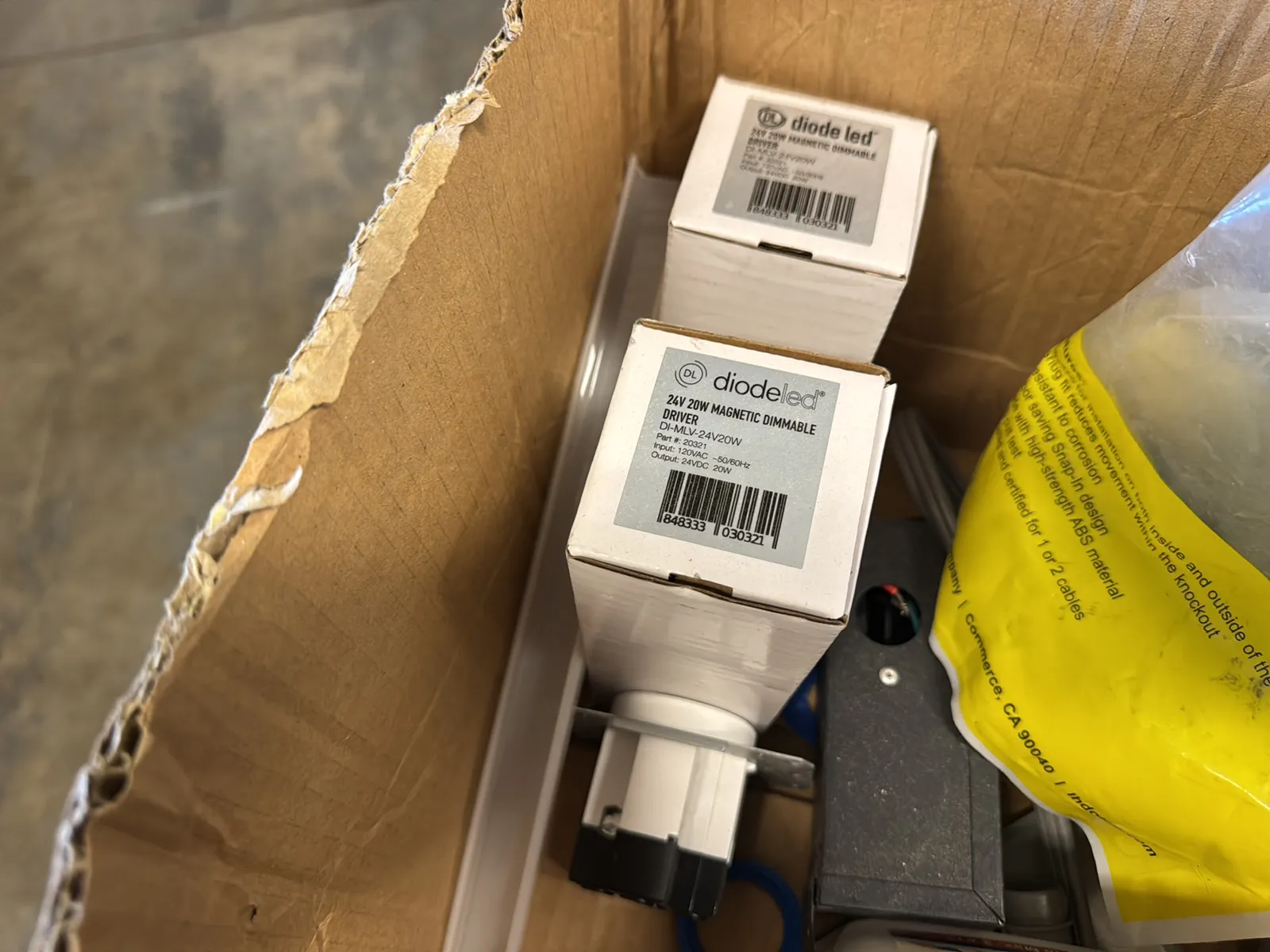 Rolling Cart And Contents; Metal Couplers, Lutron Switches, Cover Plates, Dimmable Drivers, And LED Strips., photo 18 of 18