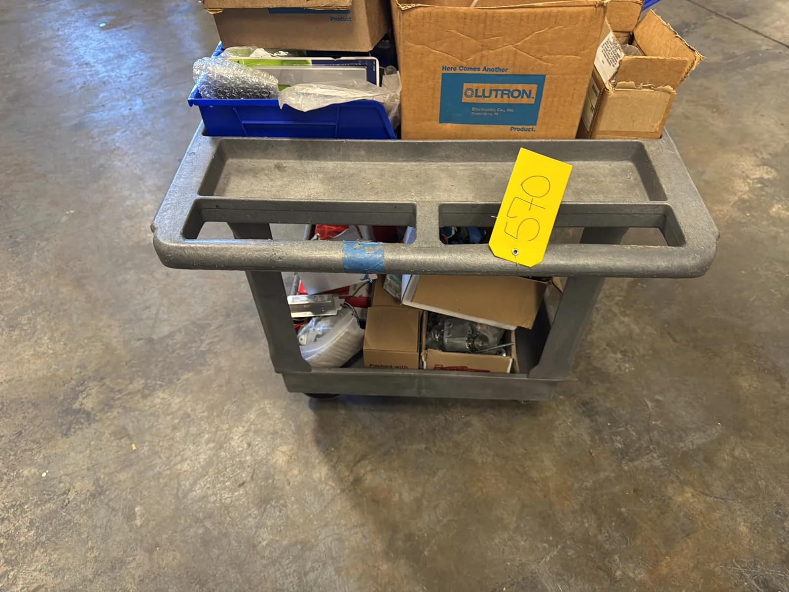 Rolling Cart And Contents; Metal Couplers, Lutron Switches, Cover Plates, Dimmable Drivers, And LED Strips., photo 3 of 18