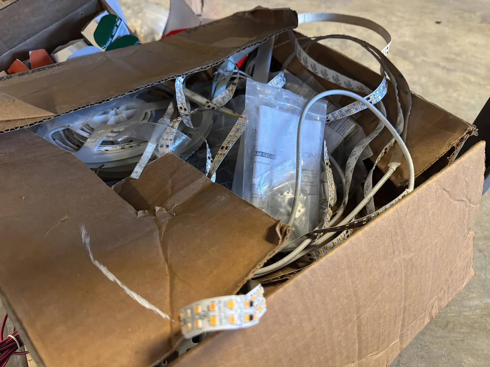 Rolling Cart And Contents; Metal Couplers, Lutron Switches, Cover Plates, Dimmable Drivers, And LED Strips., photo 7 of 18