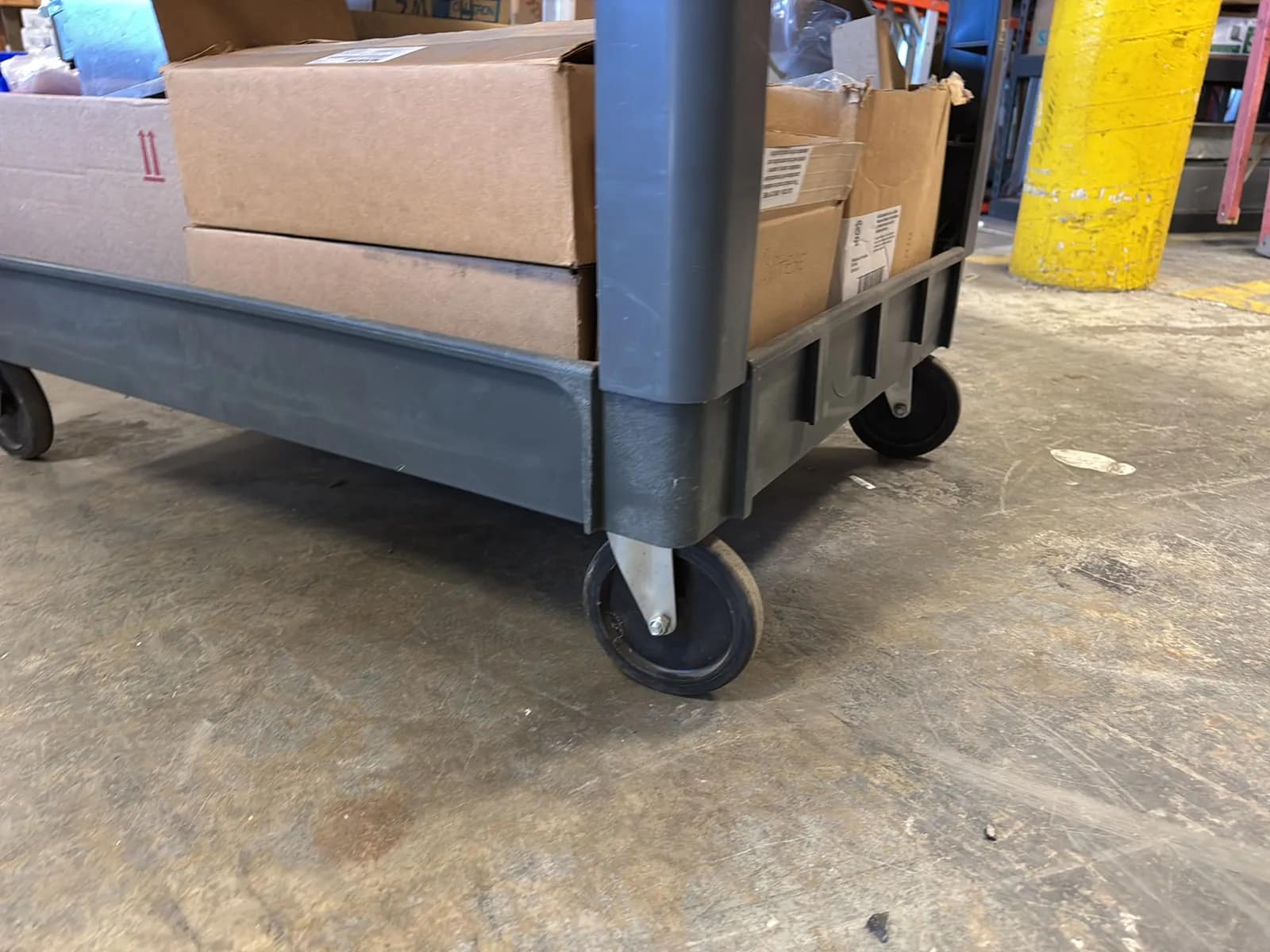 Haulmaster Rolling Cart And Contents: Electrical Supply, Breaker Switches, Light Fixture Boxes, And Cover Plates And Berger Tripod, photo 5 of 22