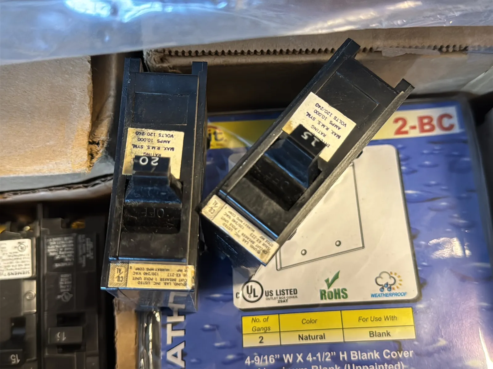 Haulmaster Rolling Cart And Contents: Electrical Supply, Breaker Switches, Light Fixture Boxes, And Cover Plates And Berger Tripod, photo 12 of 22