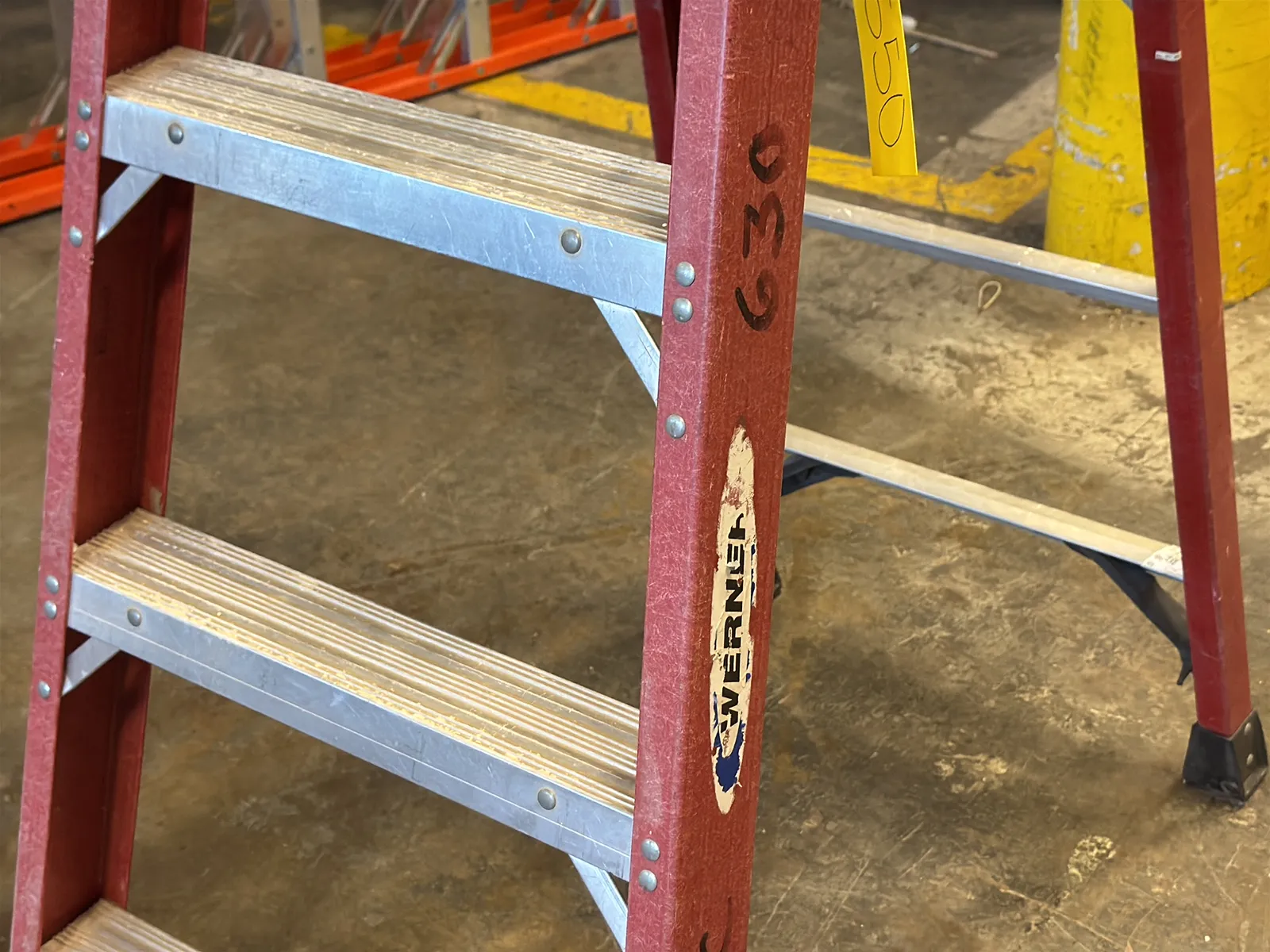 Werner 6’ Fiberglass Ladder, photo 5 of 7