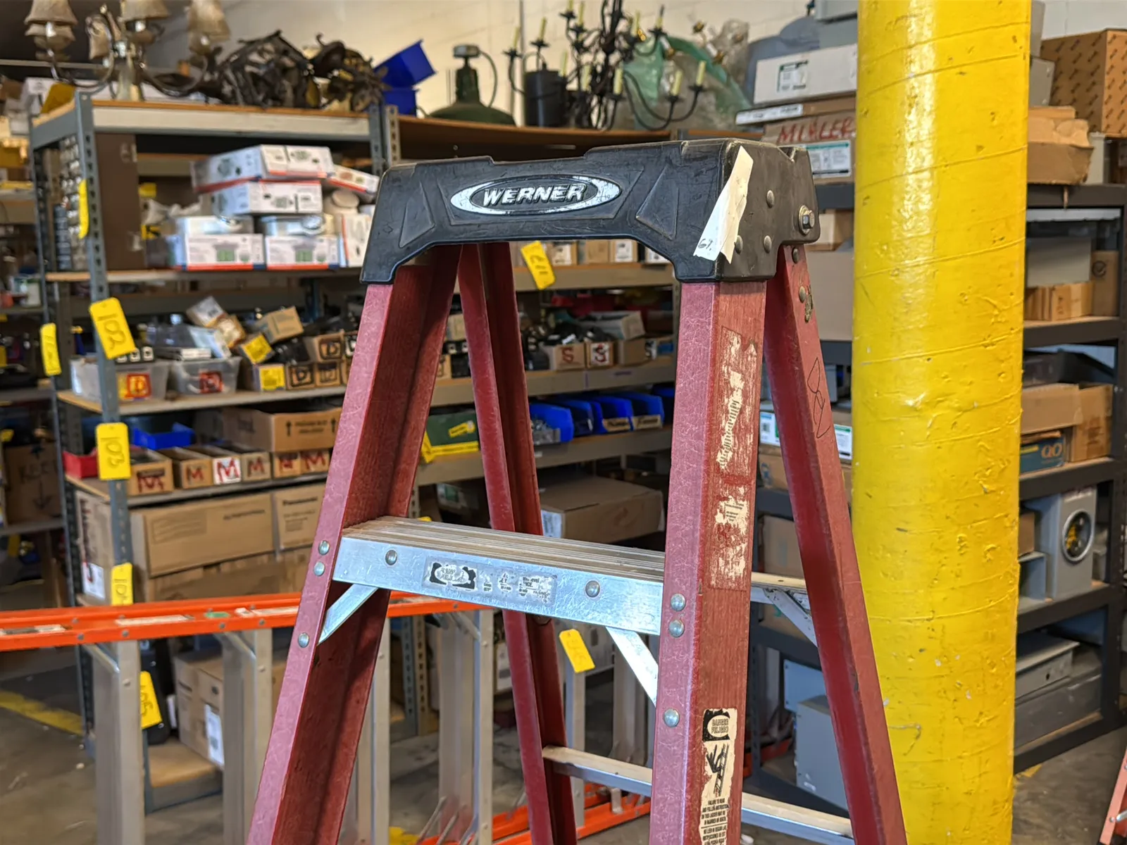 Werner 6’ Fiberglass Ladder, photo 2 of 6