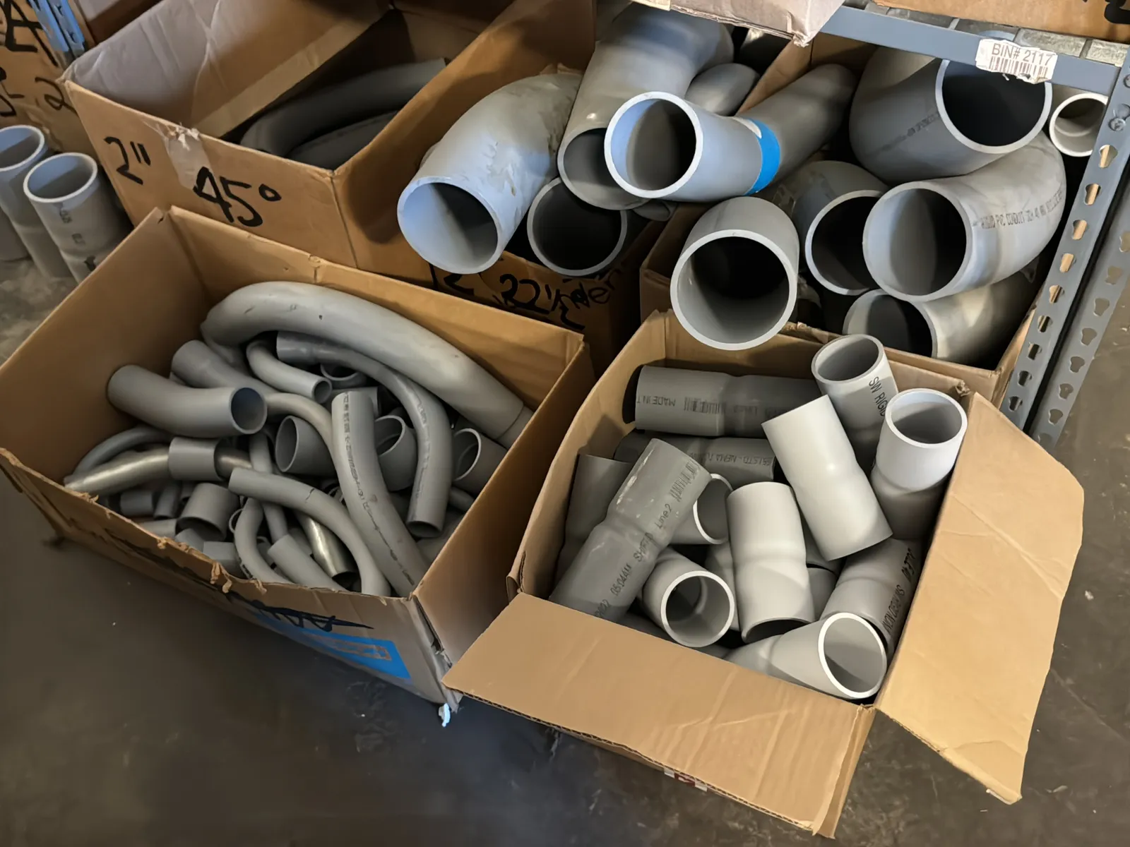 Contents Of (1) Rack: Assorted PVC Conduit (Rack NOT Included), photo 6 of 16
