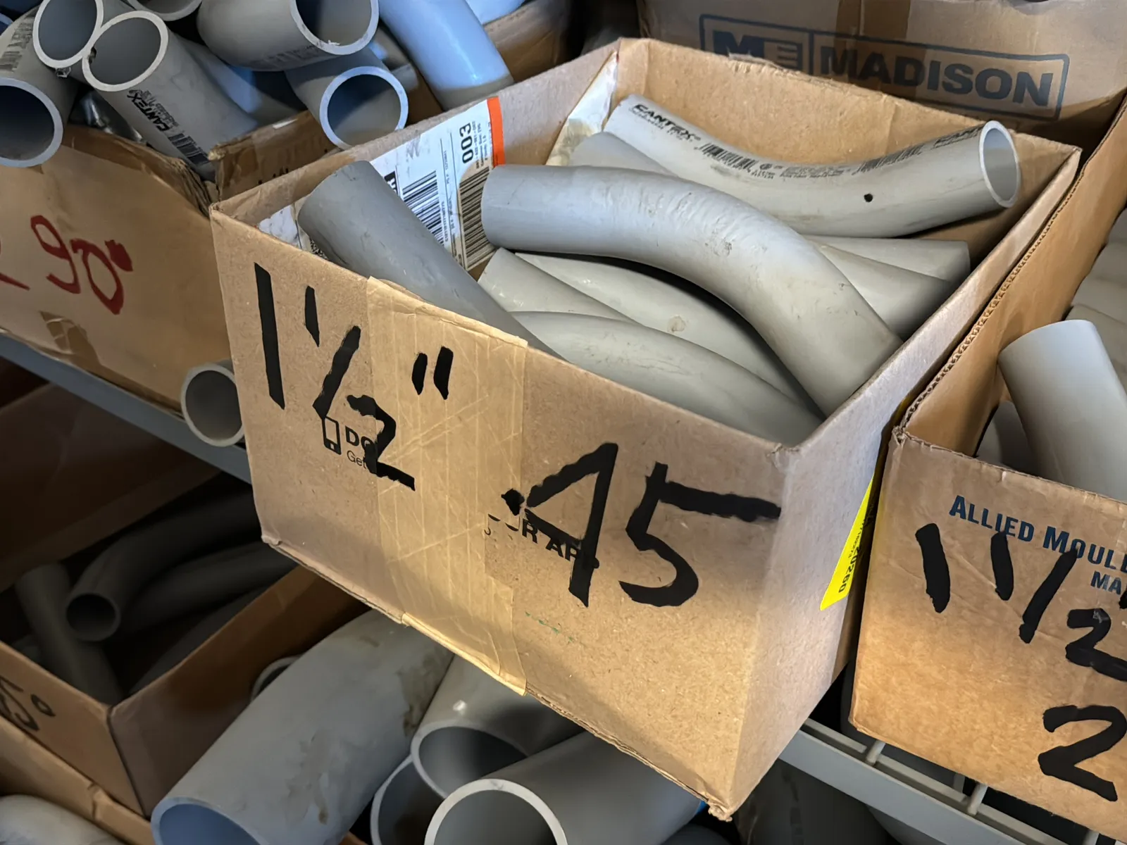 Contents Of (1) Rack: Assorted PVC Conduit (Rack NOT Included), photo 11 of 16