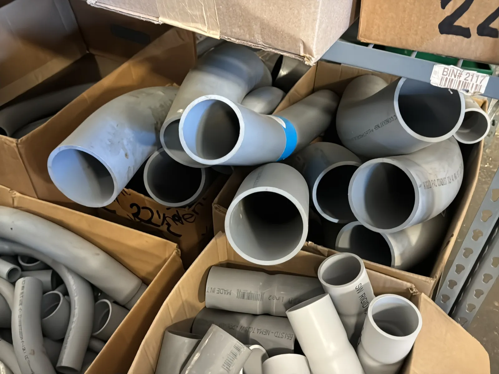 Contents Of (1) Rack: Assorted PVC Conduit (Rack NOT Included), photo 7 of 16
