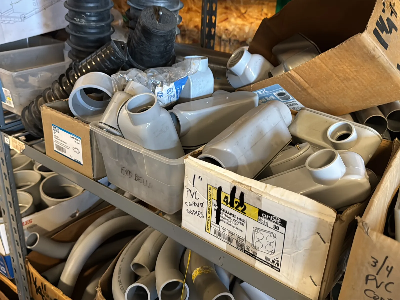 Contents Of (1) Rack: Assorted PVC Conduit (Rack NOT Included), photo 13 of 16
