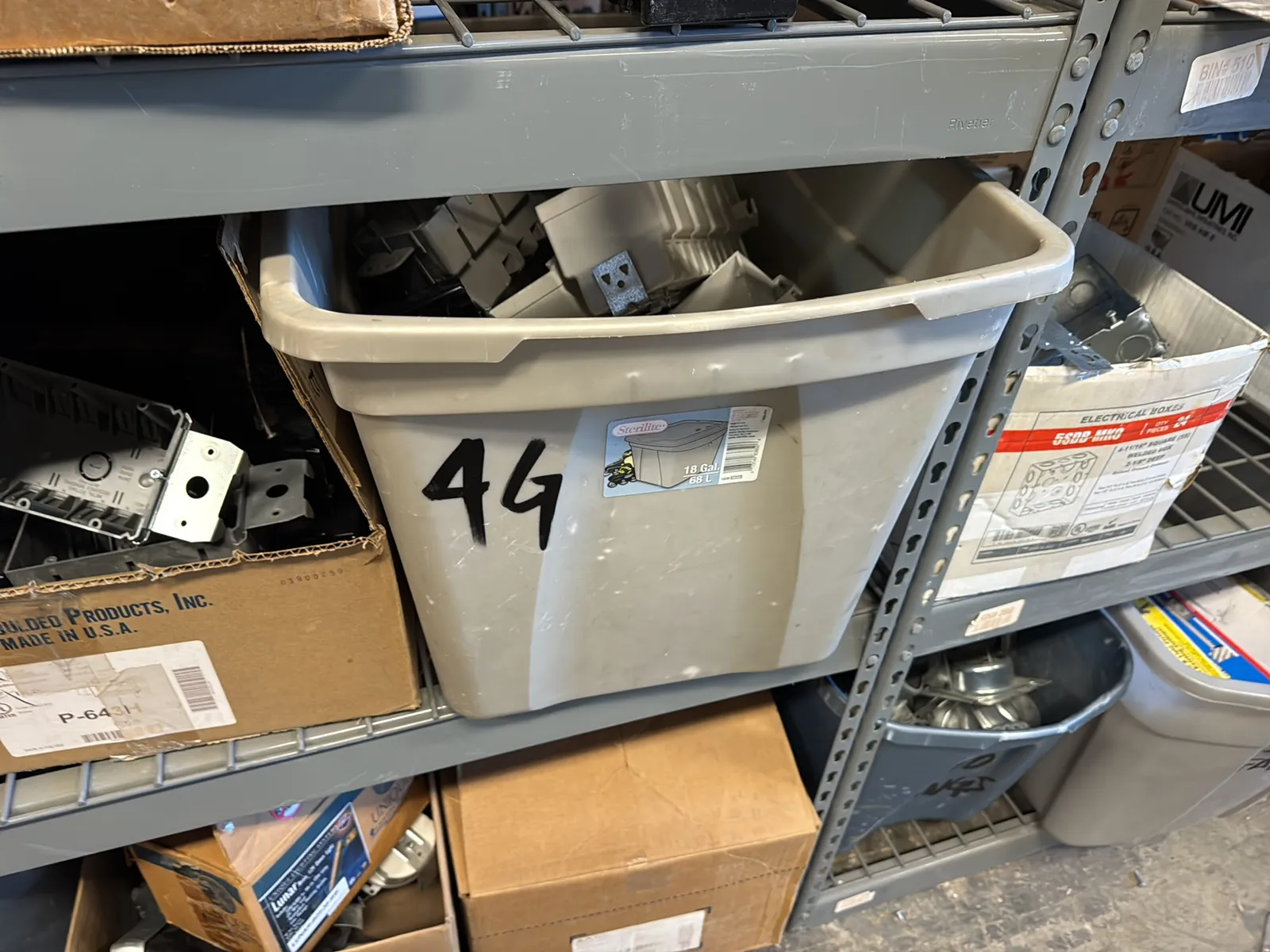 Contents Of Rack: Assorted Gang Boxes (Rack NOT Included), photo 8 of 28