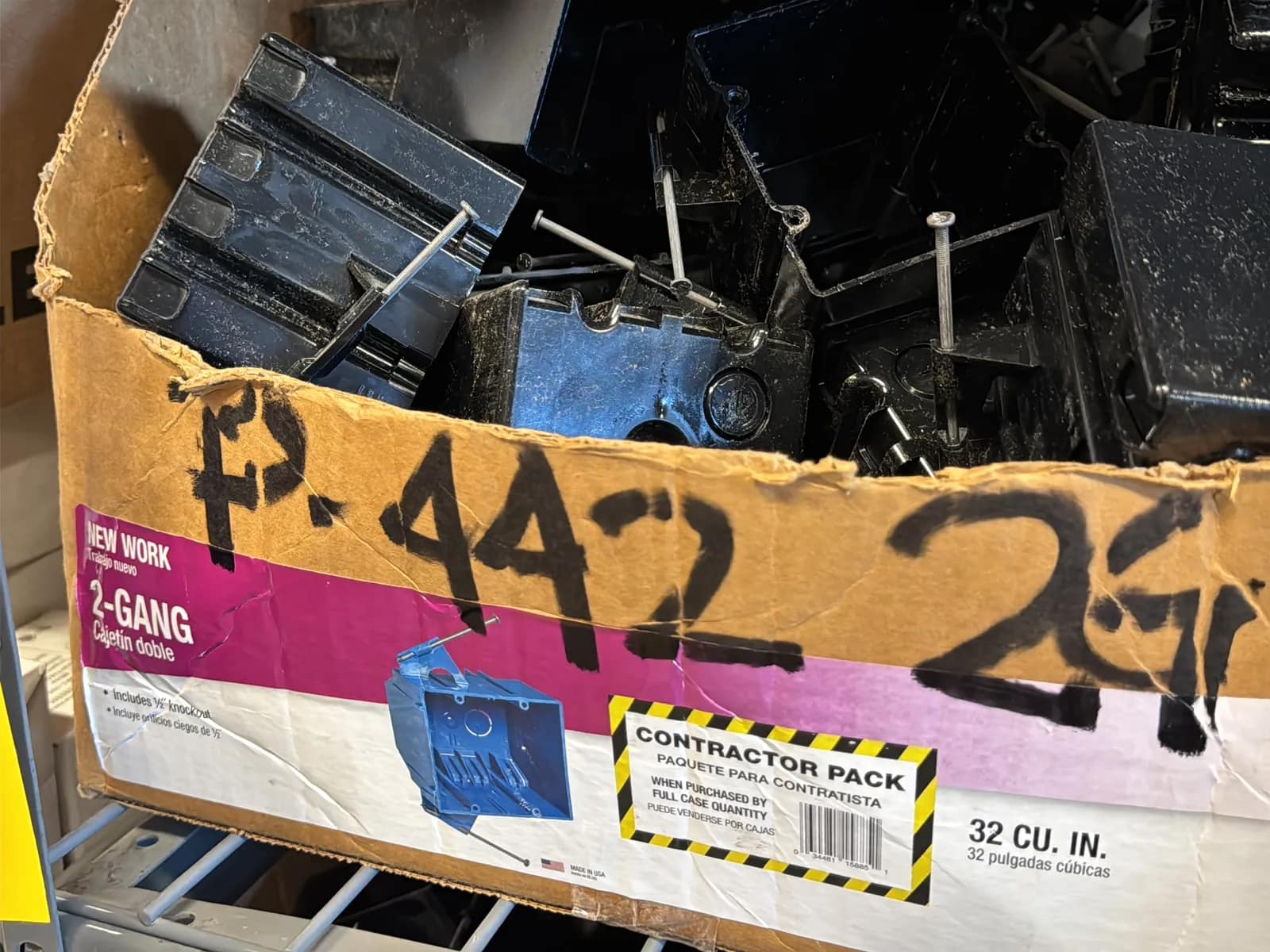 Contents Of Rack: Assorted Gang Boxes (Rack NOT Included), photo 16 of 28