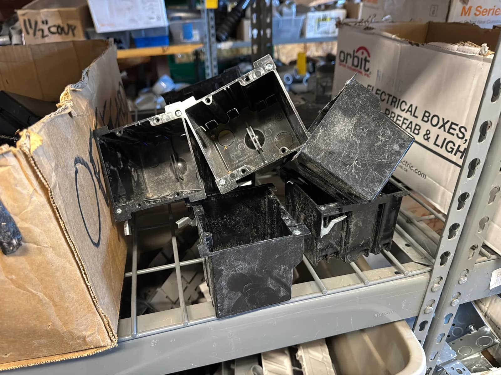 Contents Of Rack: Assorted Gang Boxes (Rack NOT Included), photo 20 of 28