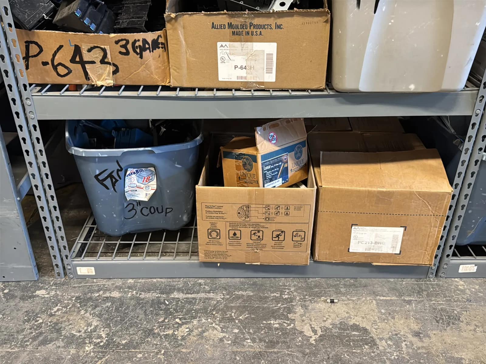 Contents Of Rack: Assorted Gang Boxes (Rack NOT Included), photo 2 of 28