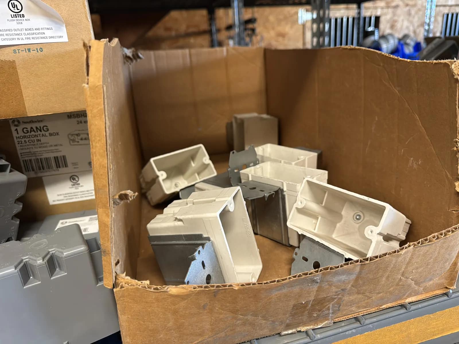 Contents Of Rack: Assorted Gang Boxes (Rack NOT Included), photo 22 of 28