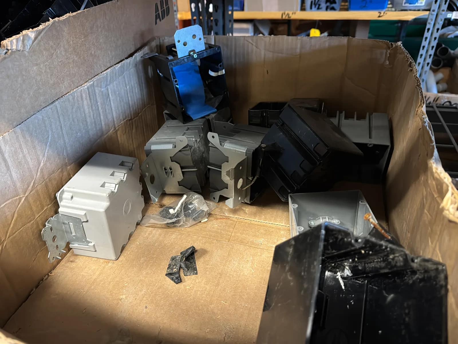Contents Of Rack: Assorted Gang Boxes (Rack NOT Included), photo 19 of 28