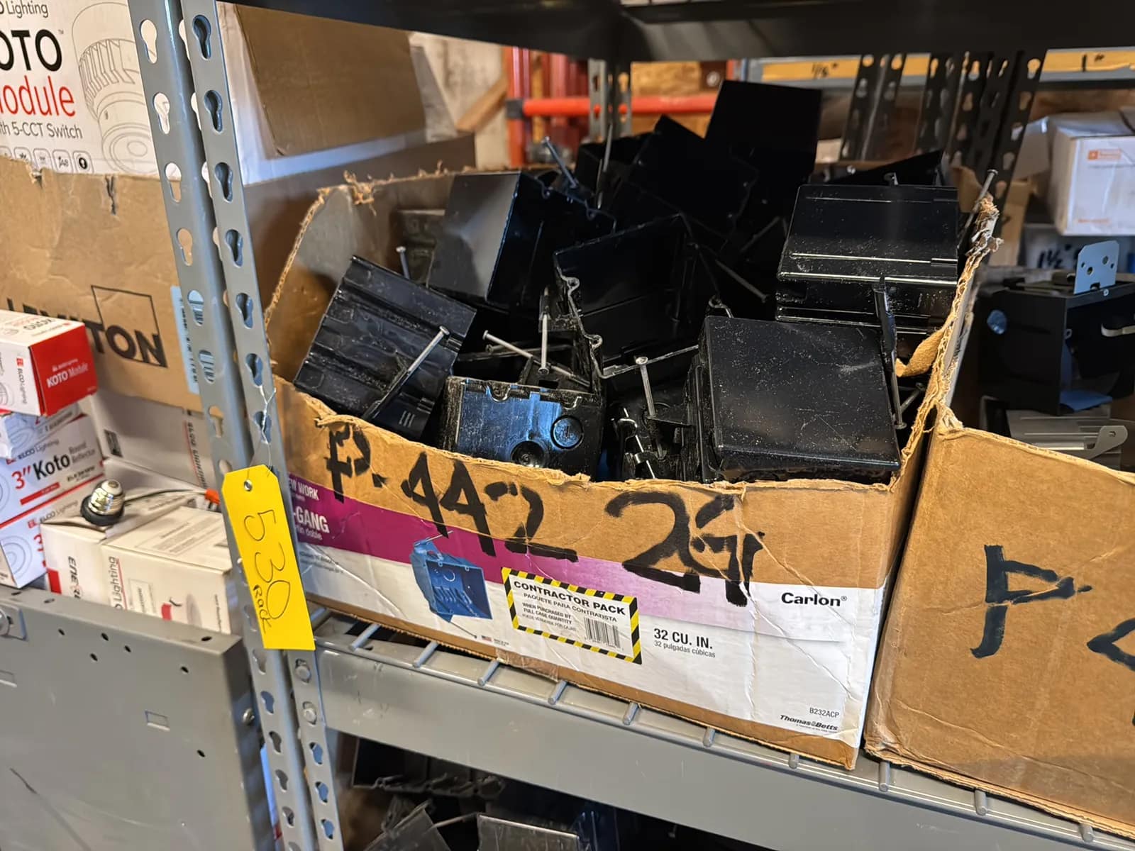 Contents Of Rack: Assorted Gang Boxes (Rack NOT Included), photo 15 of 28