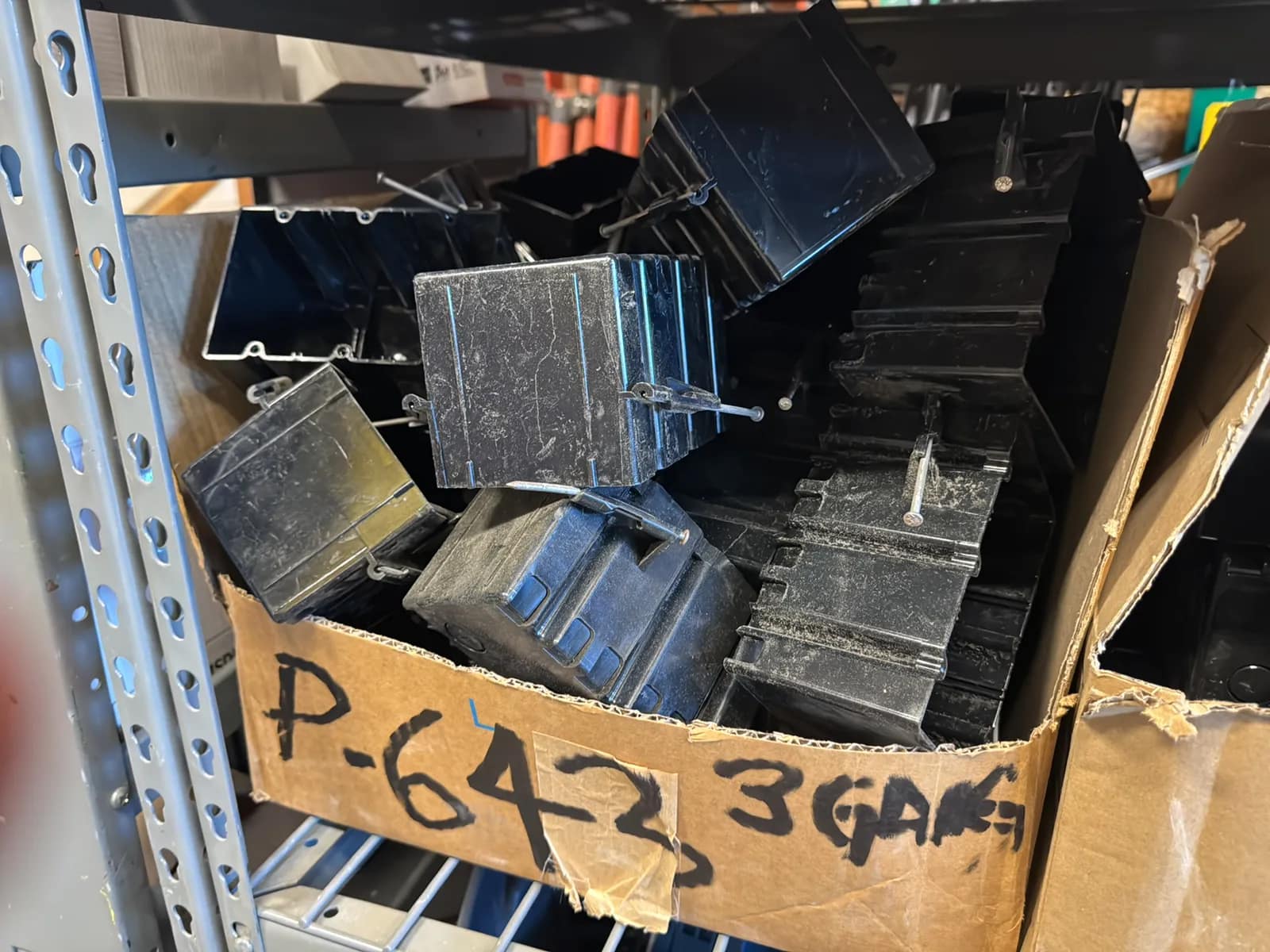 Contents Of Rack: Assorted Gang Boxes (Rack NOT Included), photo 14 of 28