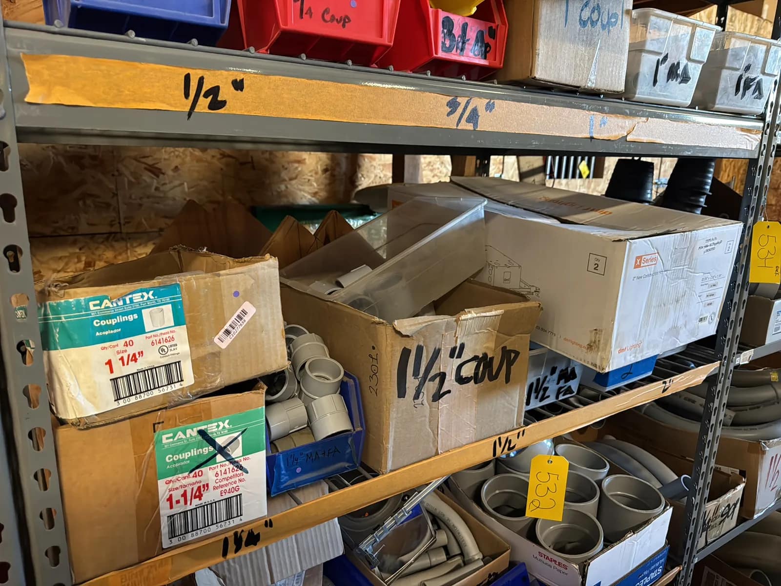 Contents Of (1) Rack: Assorted PVC Conduit (Rack NOT Included), photo 4 of 18