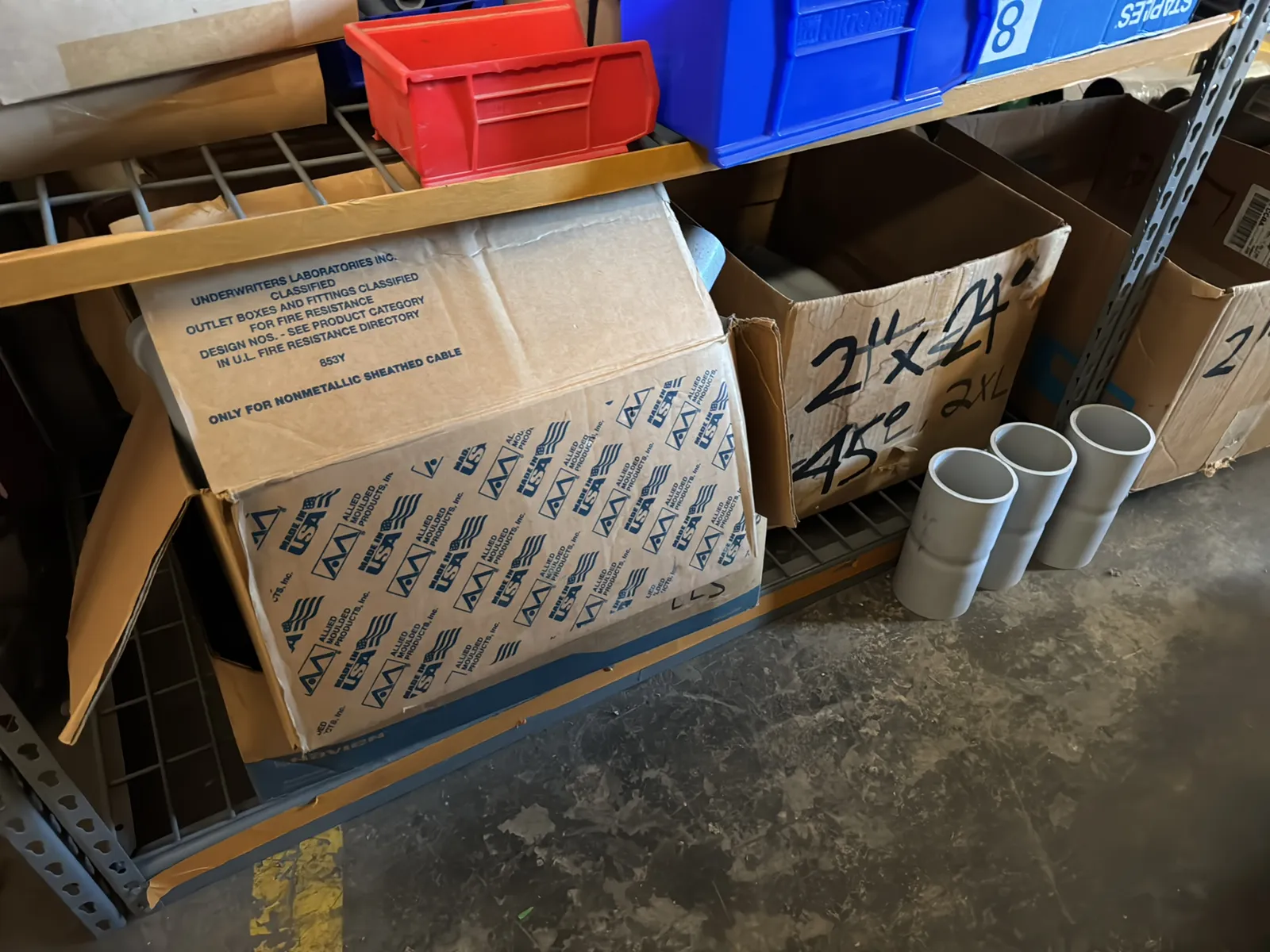 Contents Of (1) Rack: Assorted PVC Conduit (Rack NOT Included), photo 6 of 18